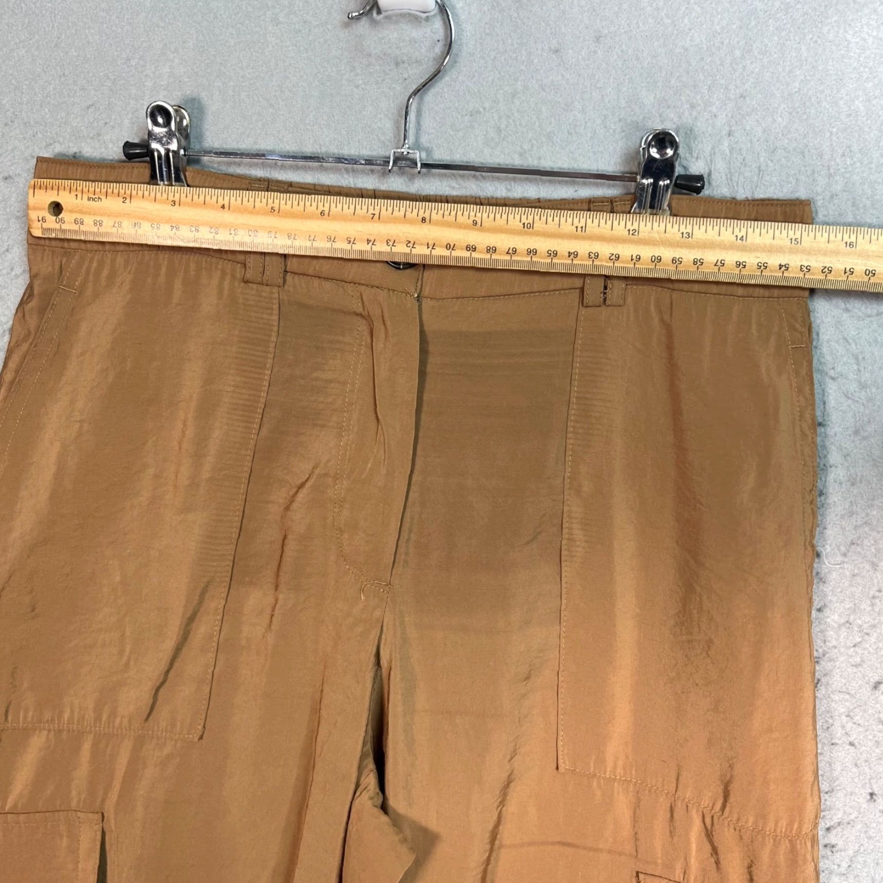 Vintage Maison D'Amélie Adult Womens Medium Brown Cargo Pants With Elastic Cuffs Size 32" / US 10 / IT 46 - 5 Thumbnail