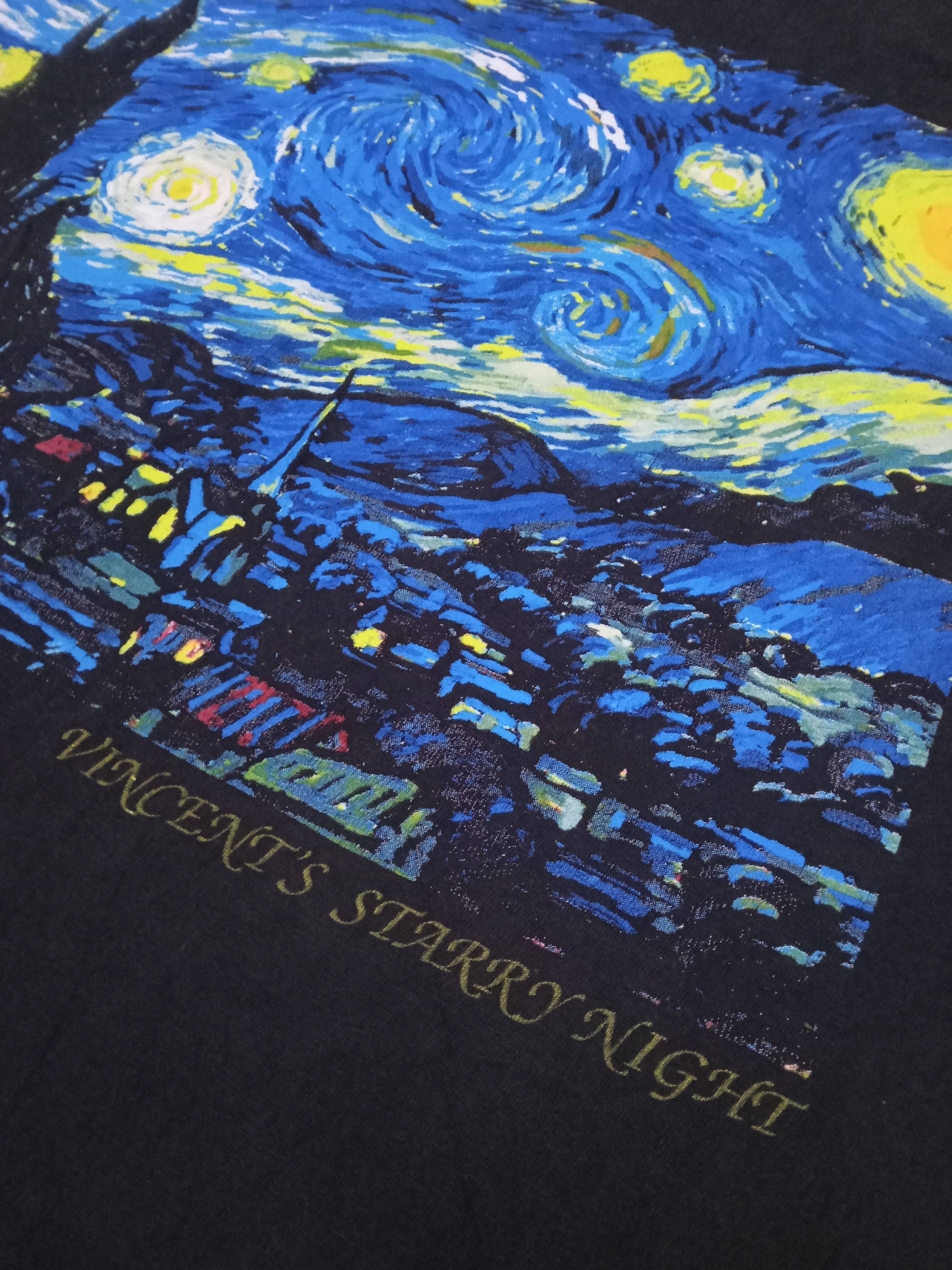 Other Vincent Van Gogh Starry Night Vintage 90s T Shirt Size US M / EU 48-50 / 2 - 4 Thumbnail