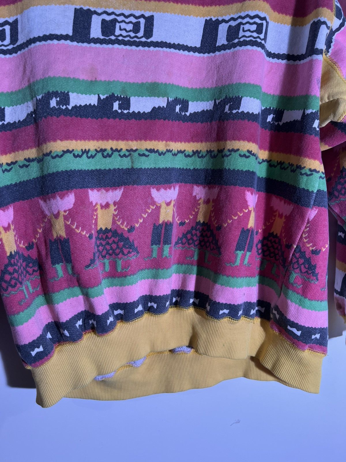Vintage 90’s 2000’s Y2K Vintage Abstract Pattern Retro Sweatshirt Size US S / EU 44-46 / 1 - 5 Thumbnail