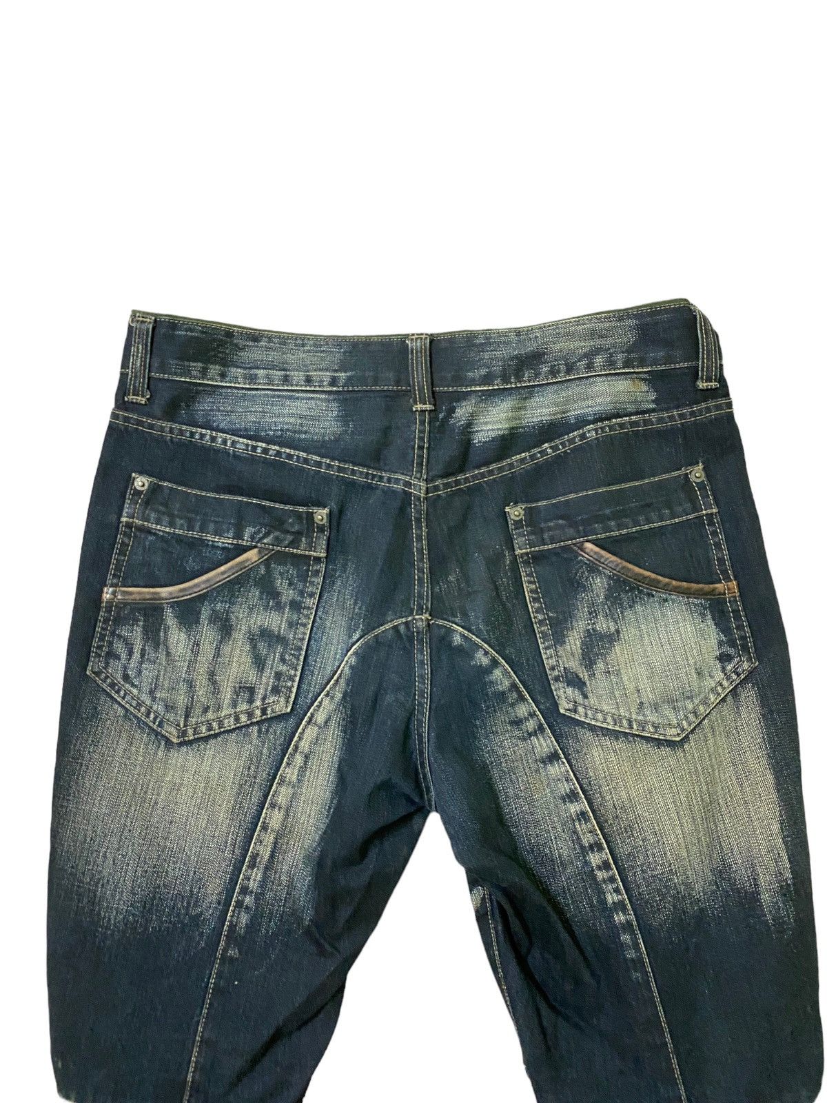 Japanese Brand Vintage PPFM Multi Zipper Hybrid Bondage Denim Pants Size US 33 - 11 Thumbnail