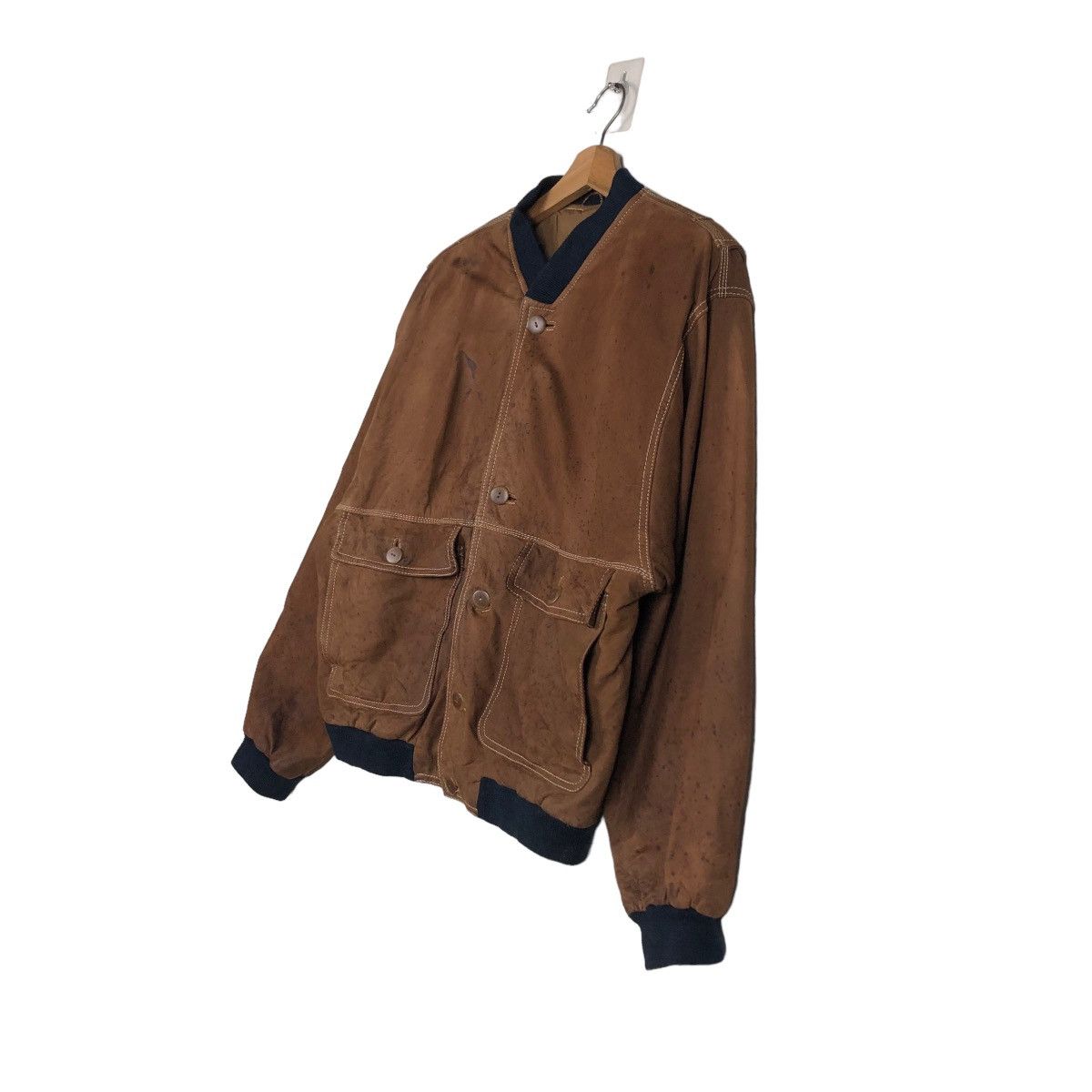 Japanese Brand 📌VINTAGE BIKER LEATHER JACKET HARRISON ISSEY MIYAKE Size US M / EU 48-50 / 2 - 3 Thumbnail