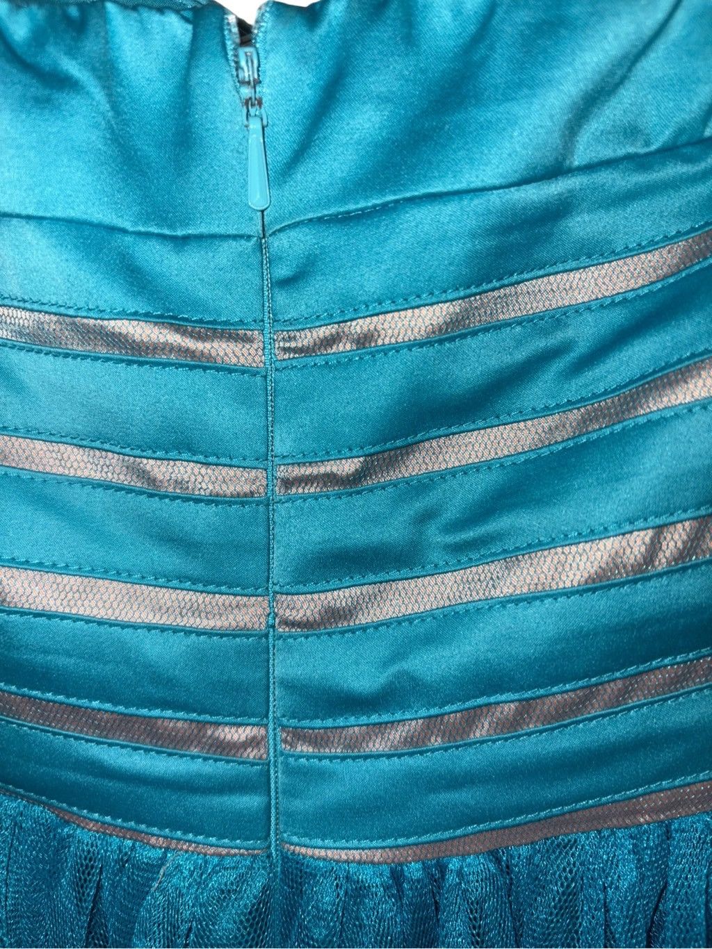 Vintage Vintage Cerulean Blue Corset & Tulle Dress Size M / US 6-8 / IT 42-44 - 15 Thumbnail