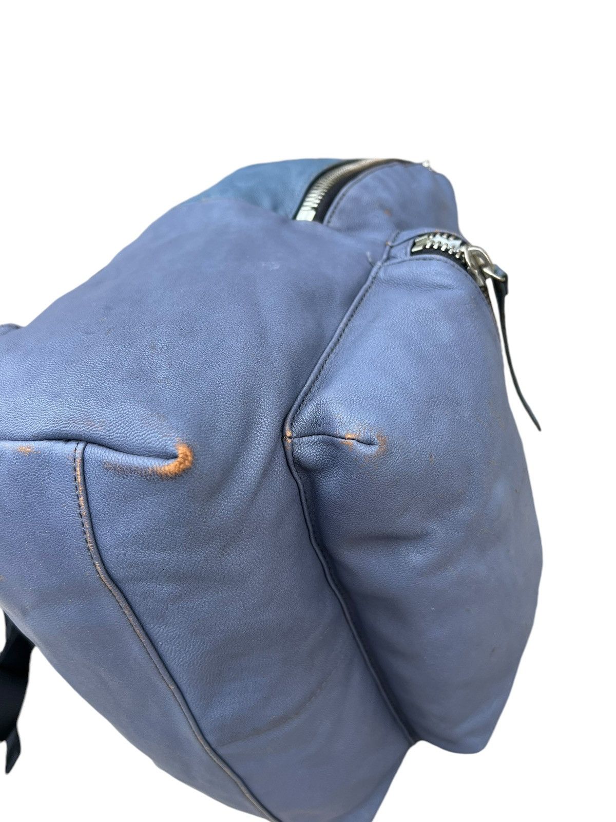 Leather And A Japan Distressed Patina Cowhide Leather Backpack Bag Size ONE SIZE - 15 Thumbnail