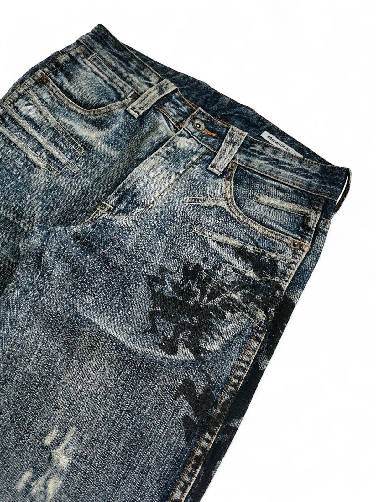 semanticdesign Semantic Design, Tribal Tattoo Printed Jeans Size US 30 / EU 46 - 9 Thumbnail