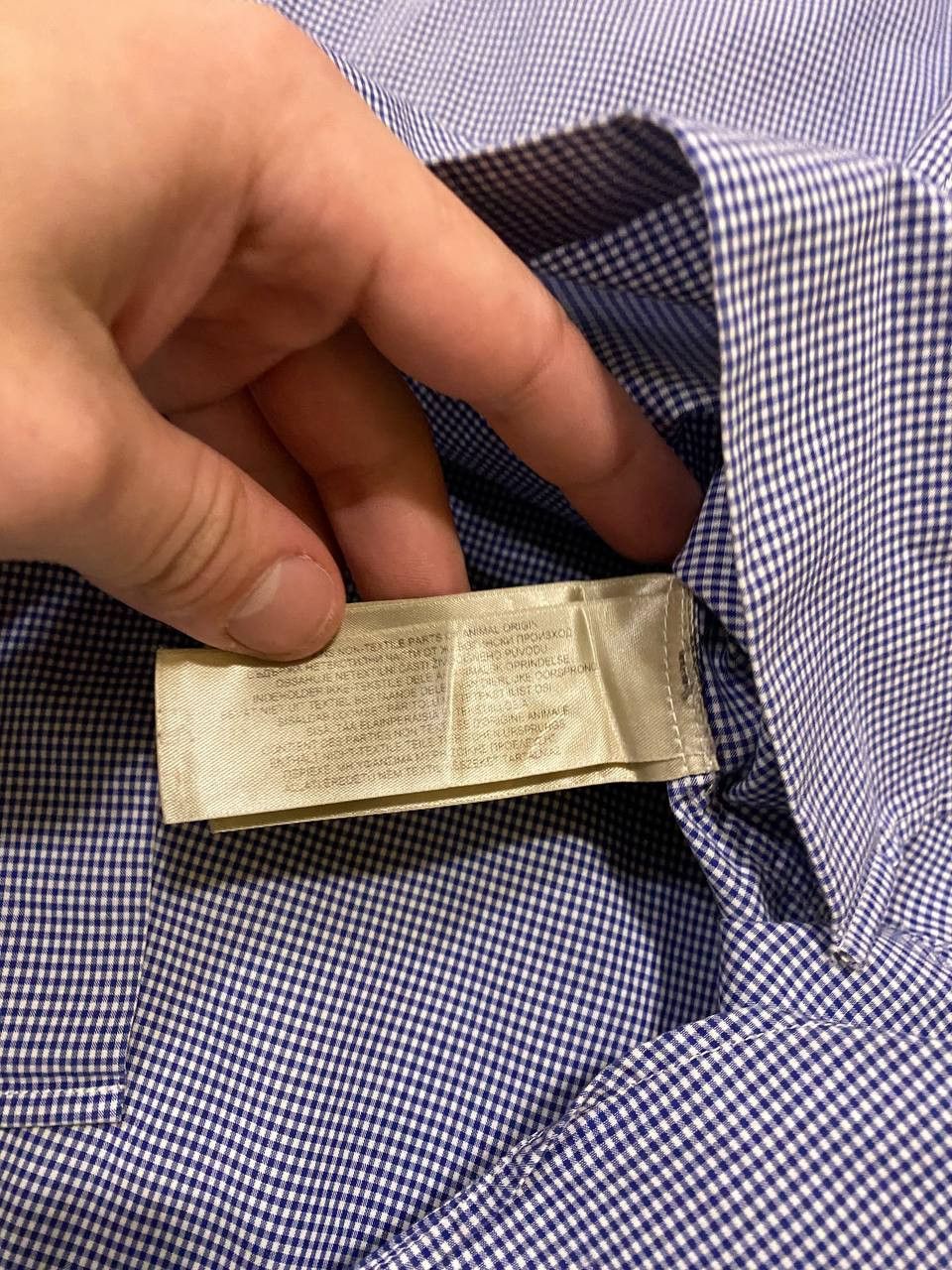 Burberry Burberry London Long Shirt Men's Medium Blue Check Plaid M Size US M / EU 48-50 / 2 - 6 Thumbnail
