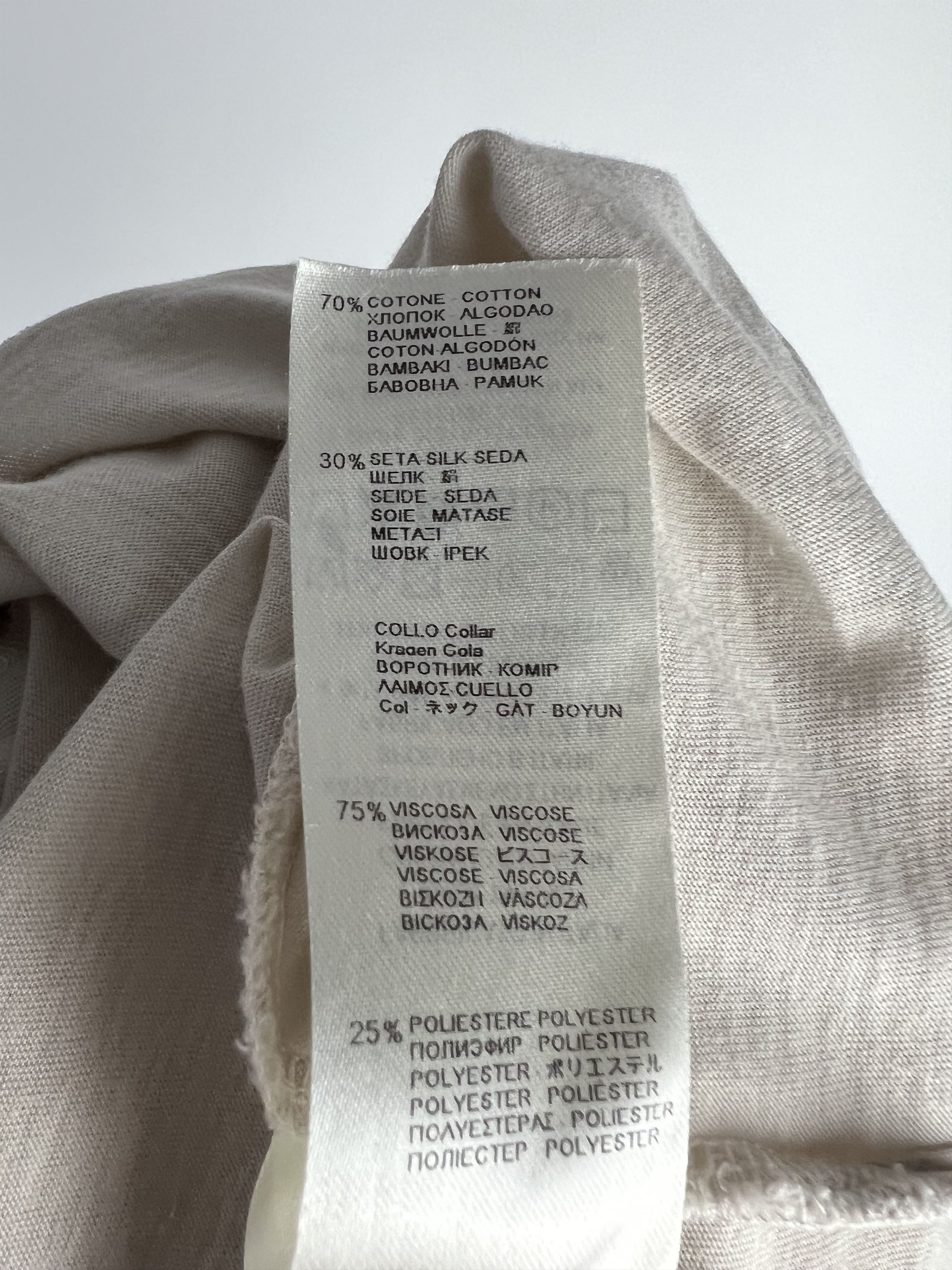 Other Falconeri Cotton Silk V-Neck Short Sleeve T-Shirt Size M / US 6-8 / IT 42-44 - 8 Thumbnail