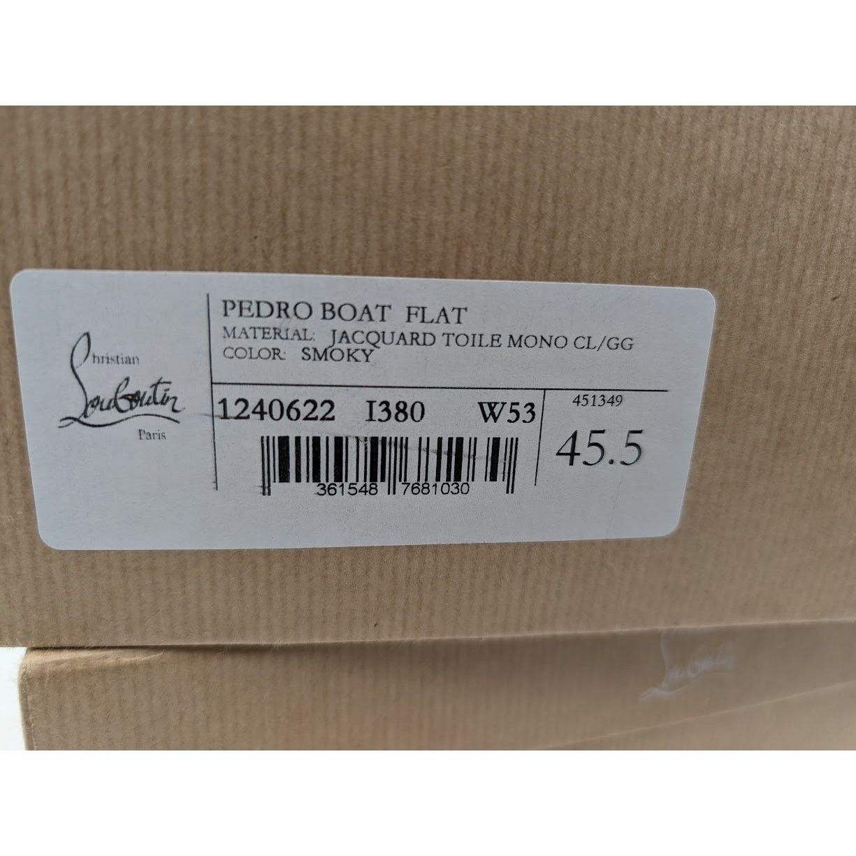 Christian Louboutin o1rshd1 Pedro Boat Flat Sneakers in Smoky Size US 12.5 / EU 45-46 - 22 Thumbnail