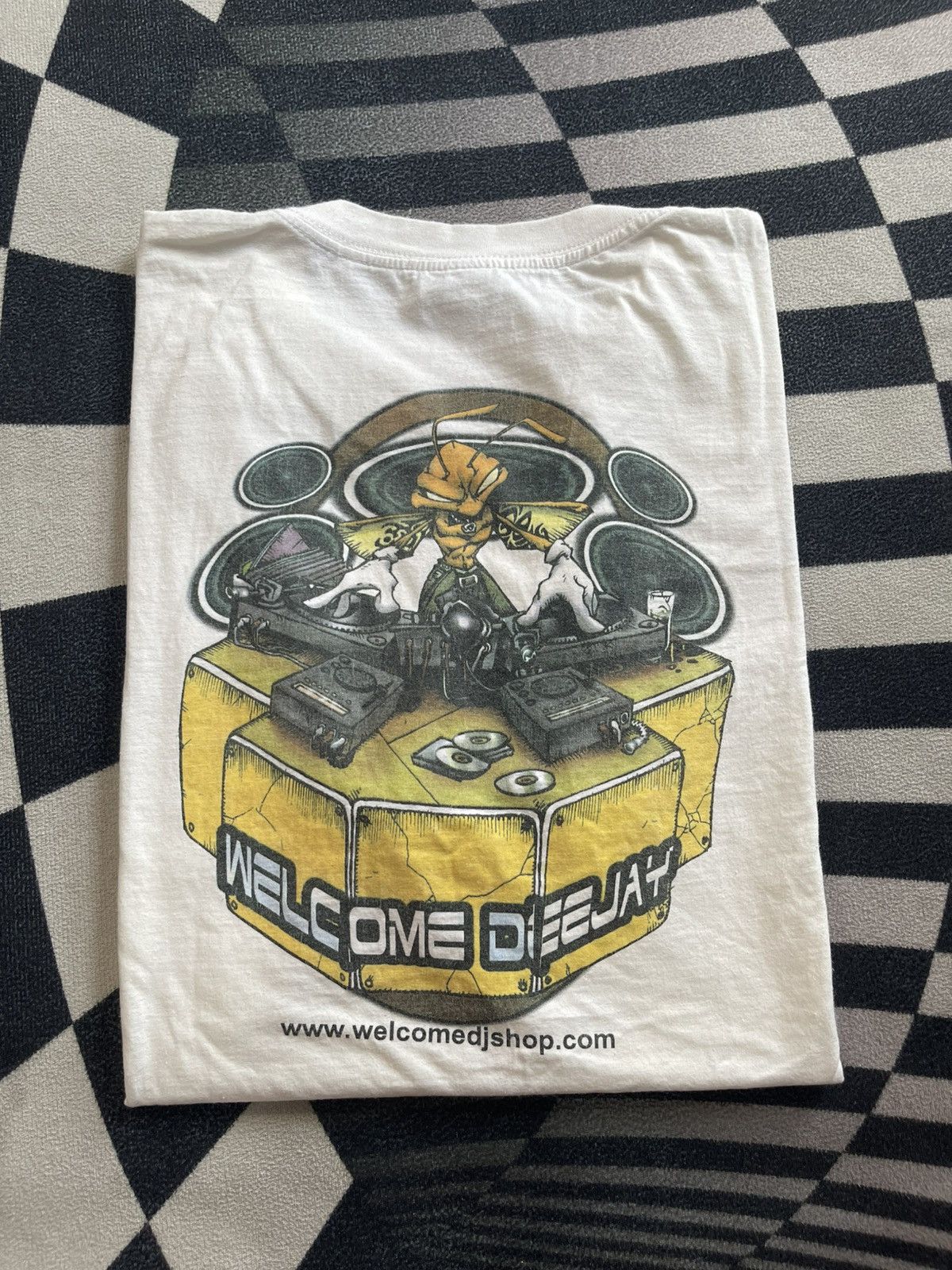 Vintage VTG Valento Welcome Deejay Rave Tee Cyber Y2K XL Size US XL / EU 56 / 4 - 1 Thumbnail