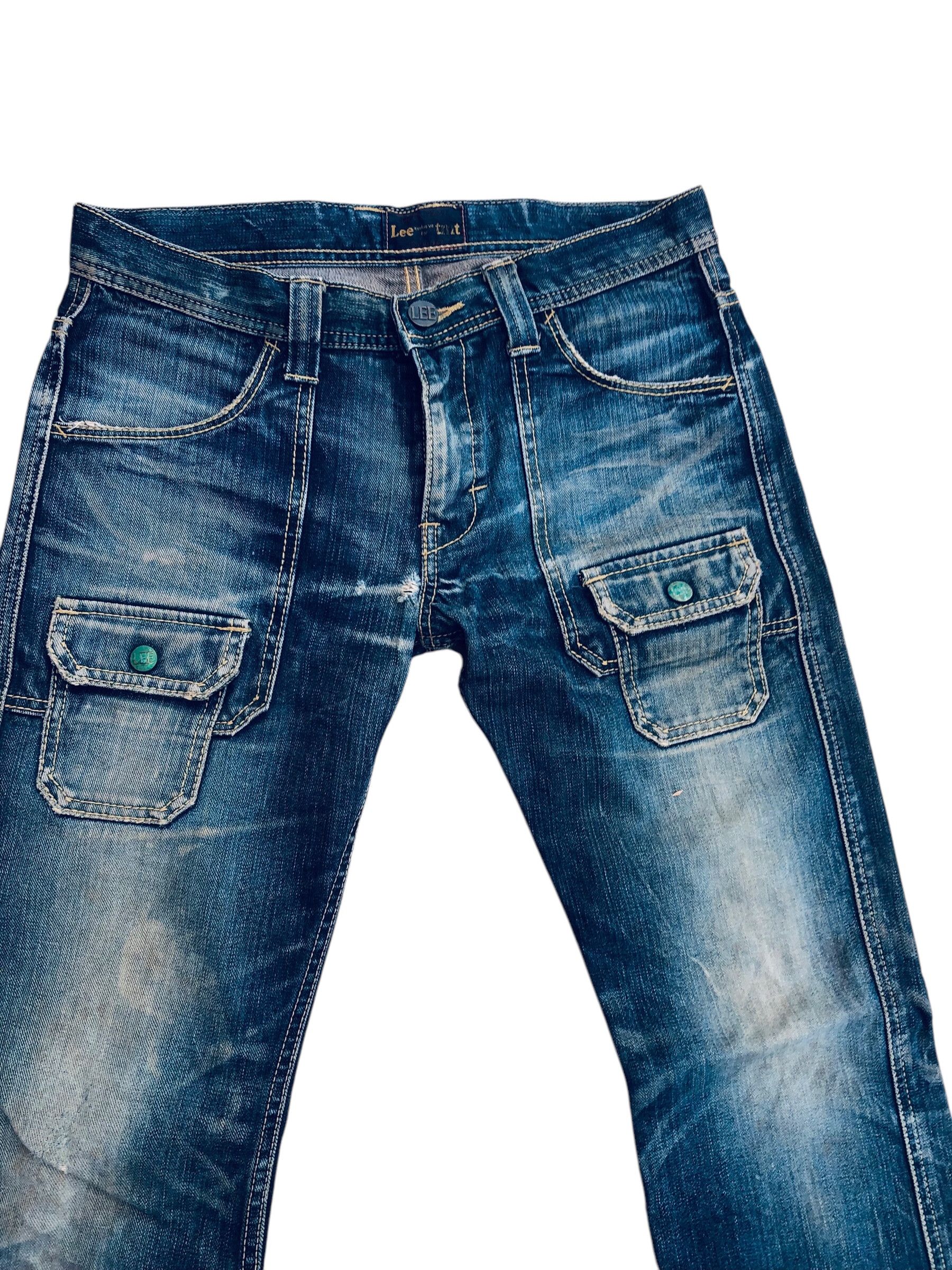 Designer × Lee 🔥Rare🔥Lee Distressed BushPant Style Jeans Size US 30 / EU 46 - 2 Thumbnail