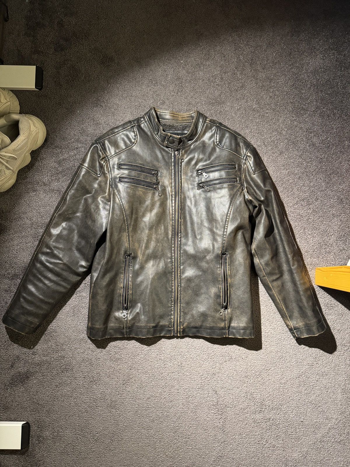 Other Machine Faux Leather Motorcycle Jacket Size US S / EU 44-46 / 1 - 1 Thumbnail