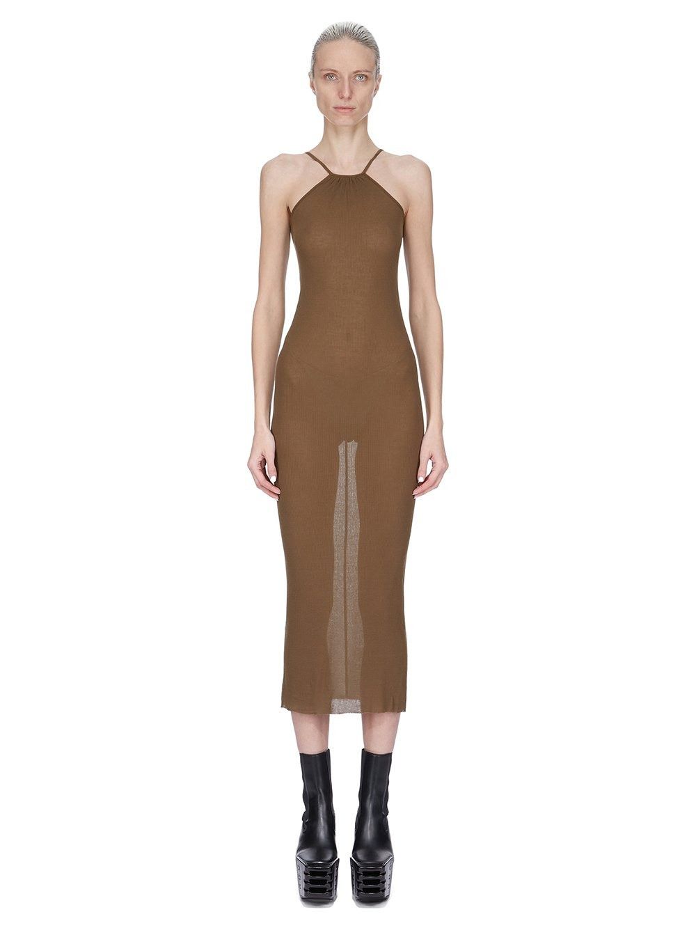 o1y0126 Midi Dress in Brown