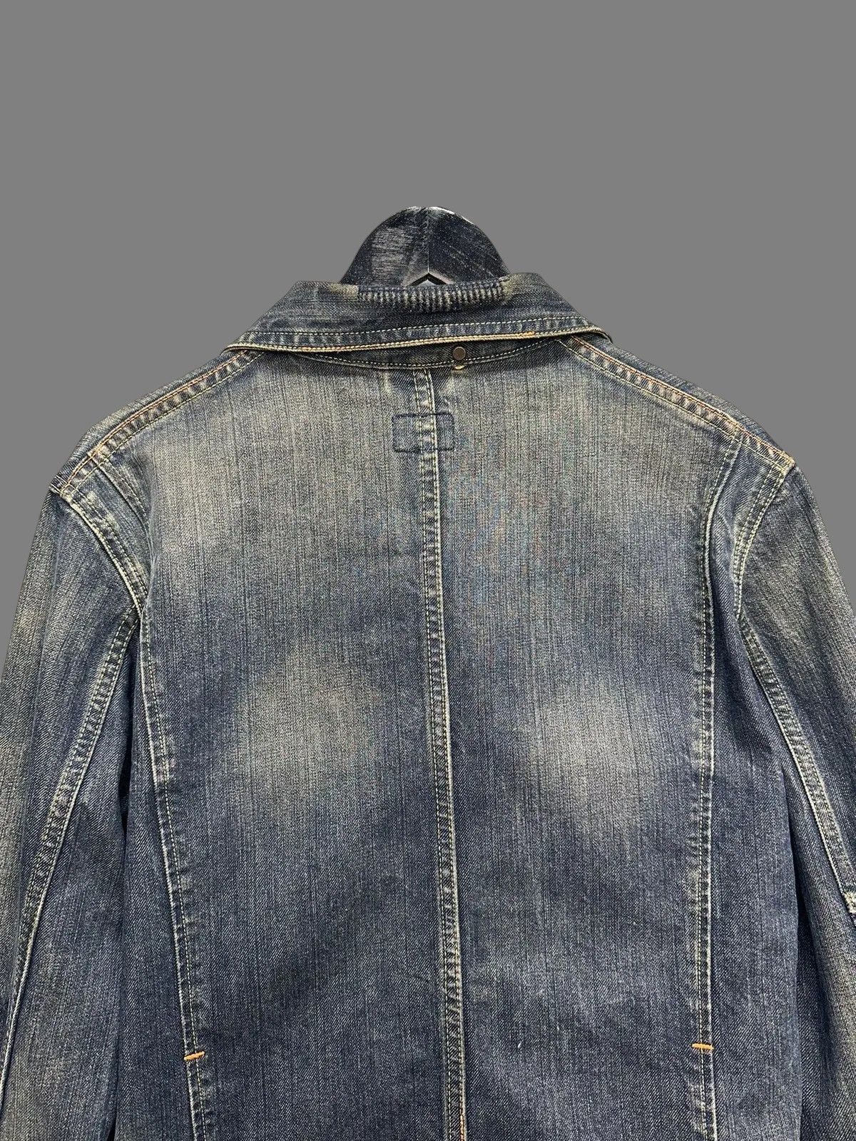 Diesel G-Star Raw Denim Jacket Distressed Workwear 2000s Size US L / EU 52-54 / 3 - 15 Thumbnail