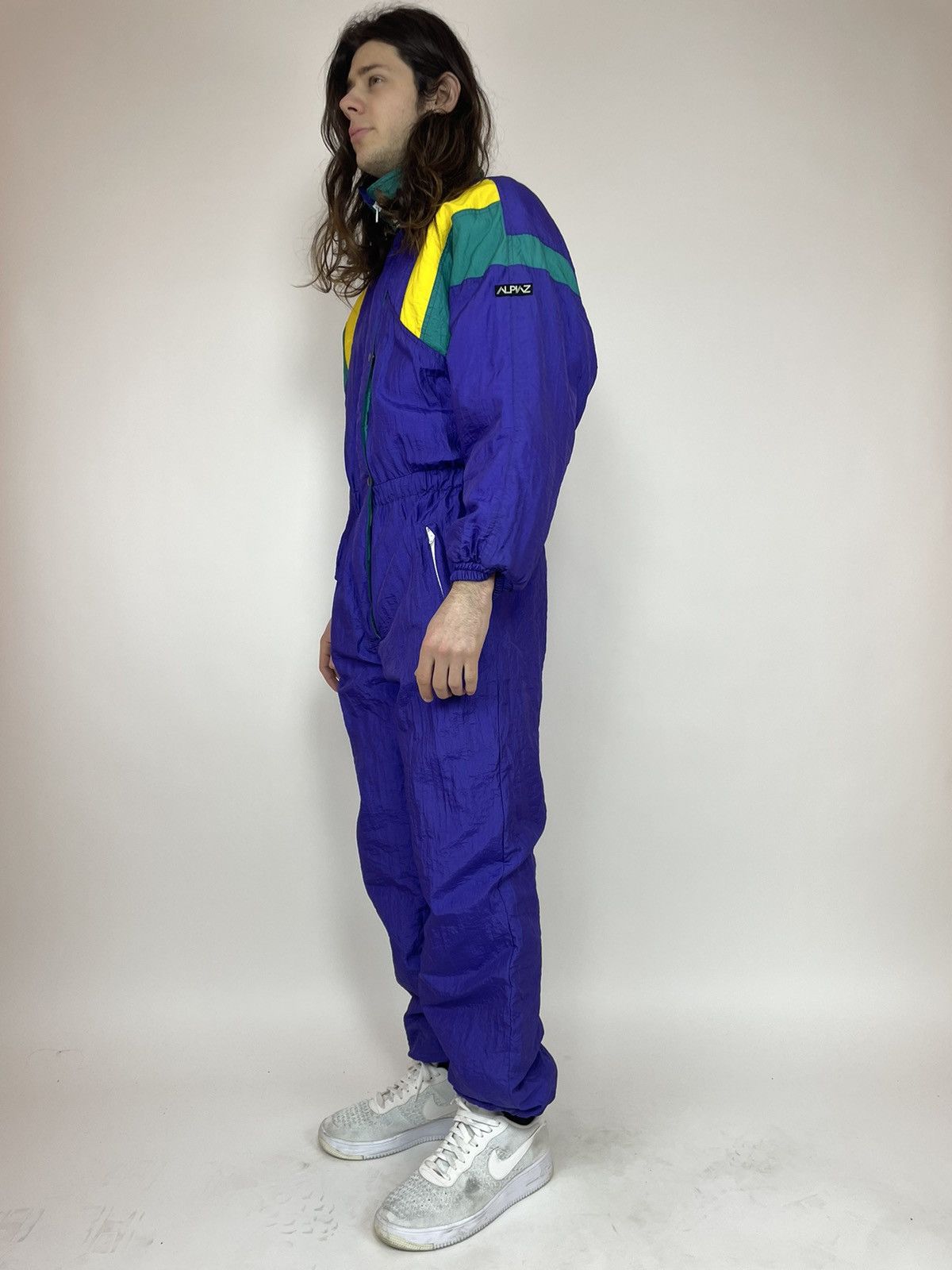 Vintage VINTAGE SKI suit snow ALPIAZ jumpsuit Multicolour 90s size S Size US 31 - 3 Thumbnail