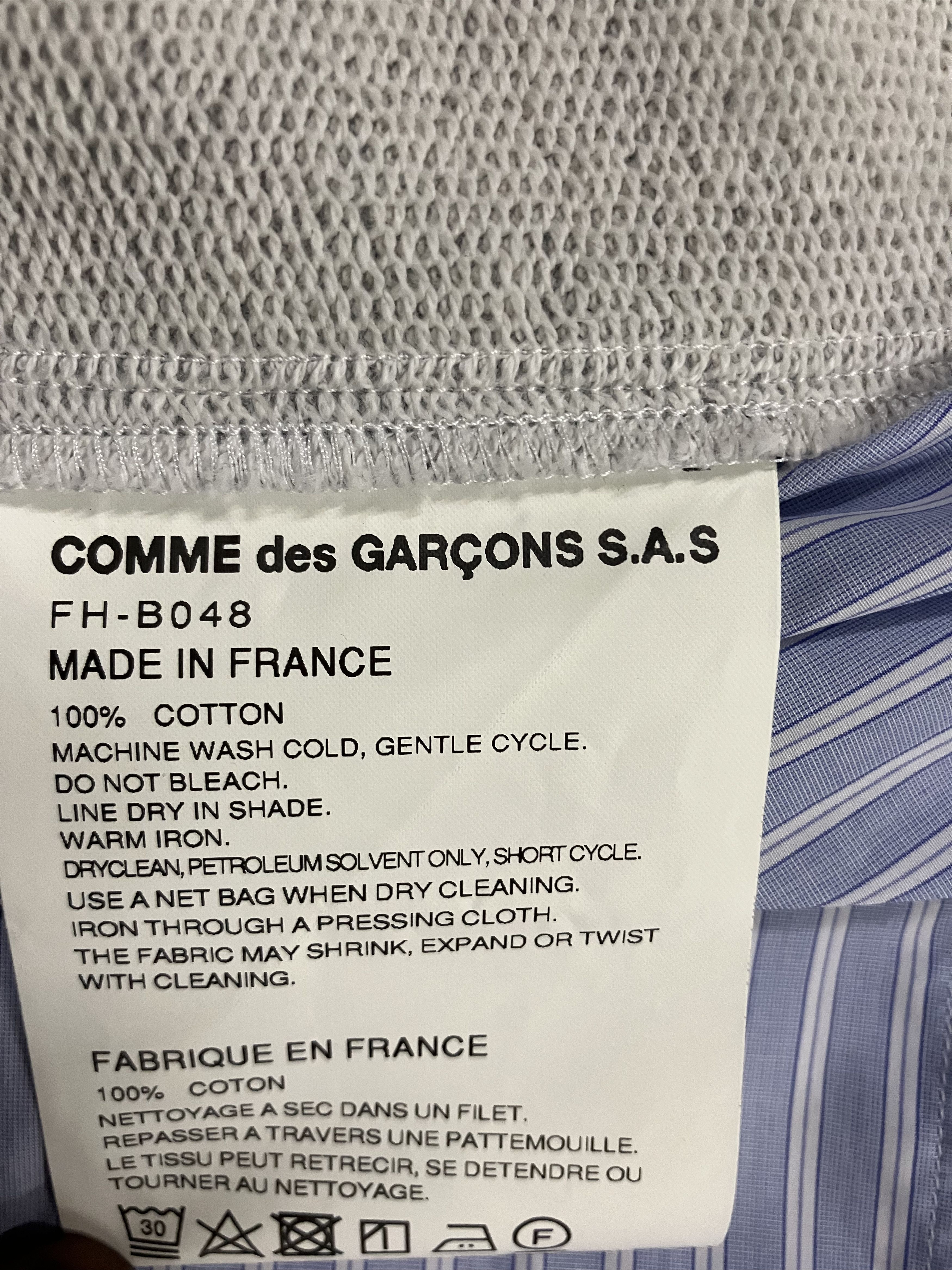Comme des Garcons SHIRT 21AW Parka Docking Stripe Shirt Size US L / EU 52-54 / 3 - 4 Thumbnail