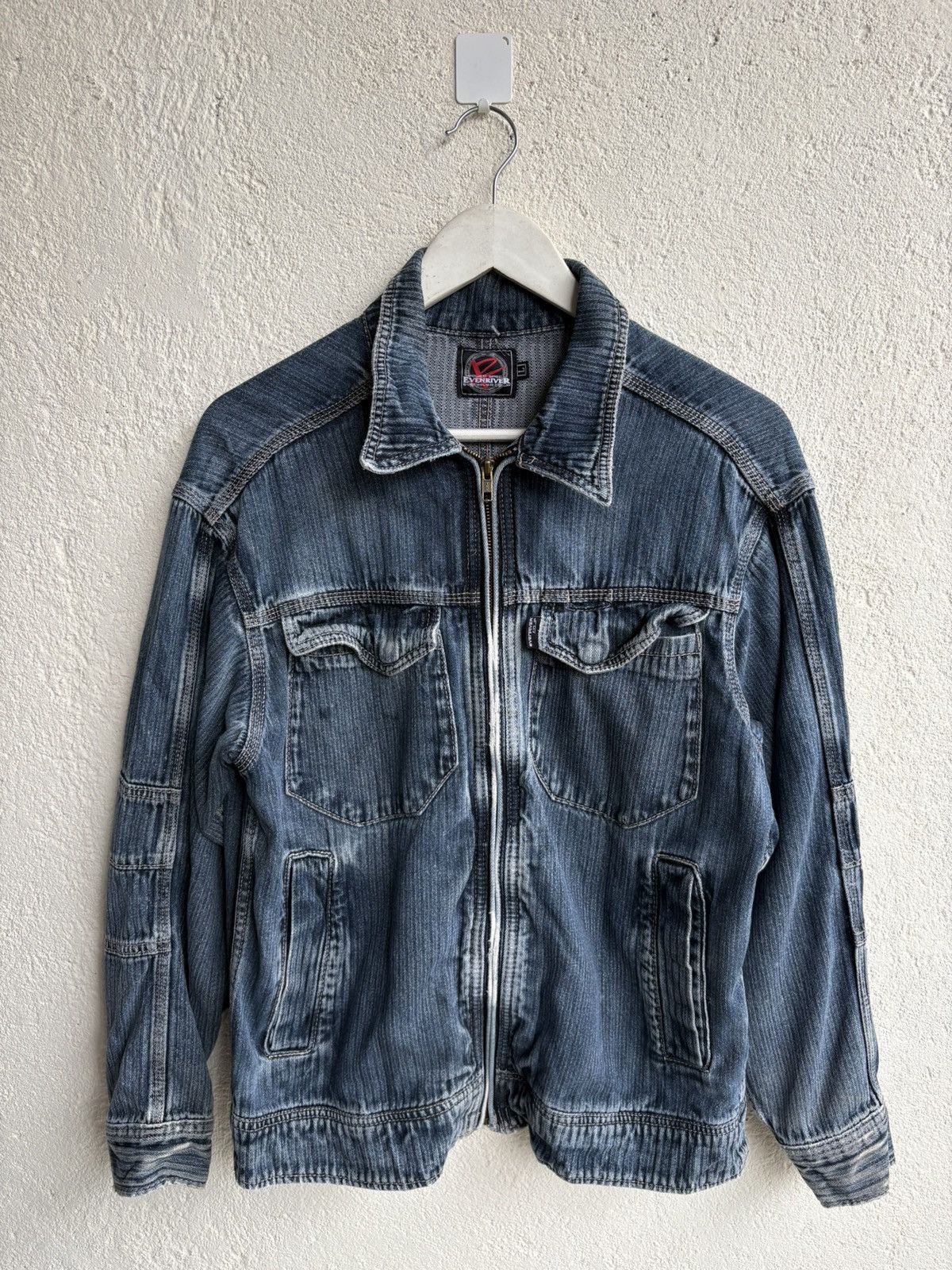 Hysteric Glamour 2000s Evenriver Japanese denim wash jacket Size US L / EU 52-54 / 3 - 1 Thumbnail