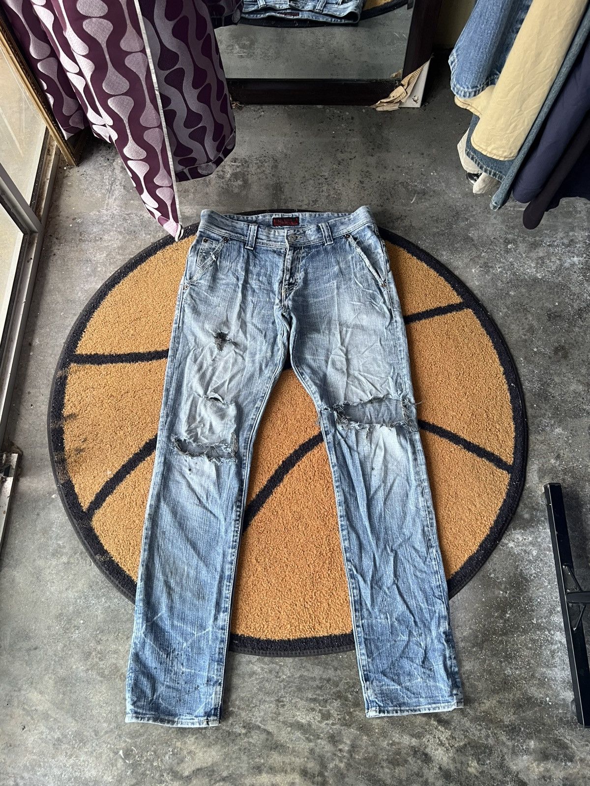 Johnbull 🔥Vintage Johnbull Kojima Japan Distressed Denim Size US 33 - 1 Thumbnail
