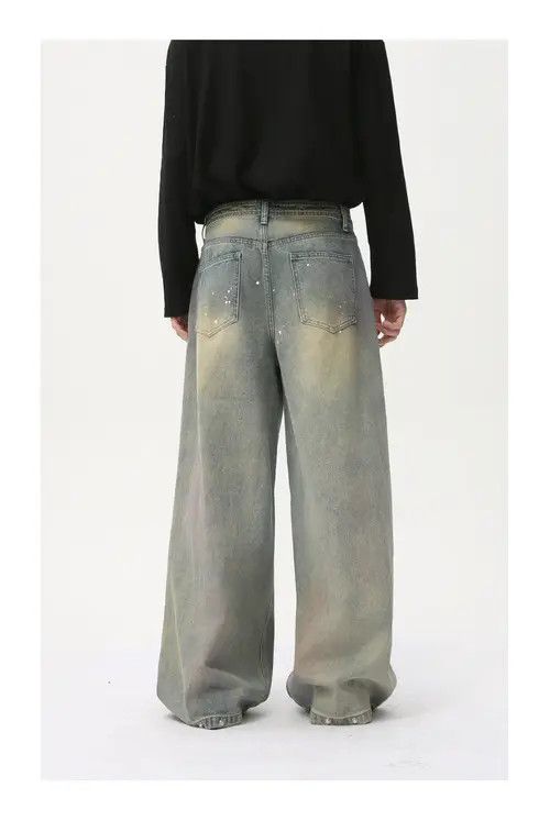VIBE Street style distressed dirty ink-splashed jeans Size US 32 / EU 48 - 7 Thumbnail