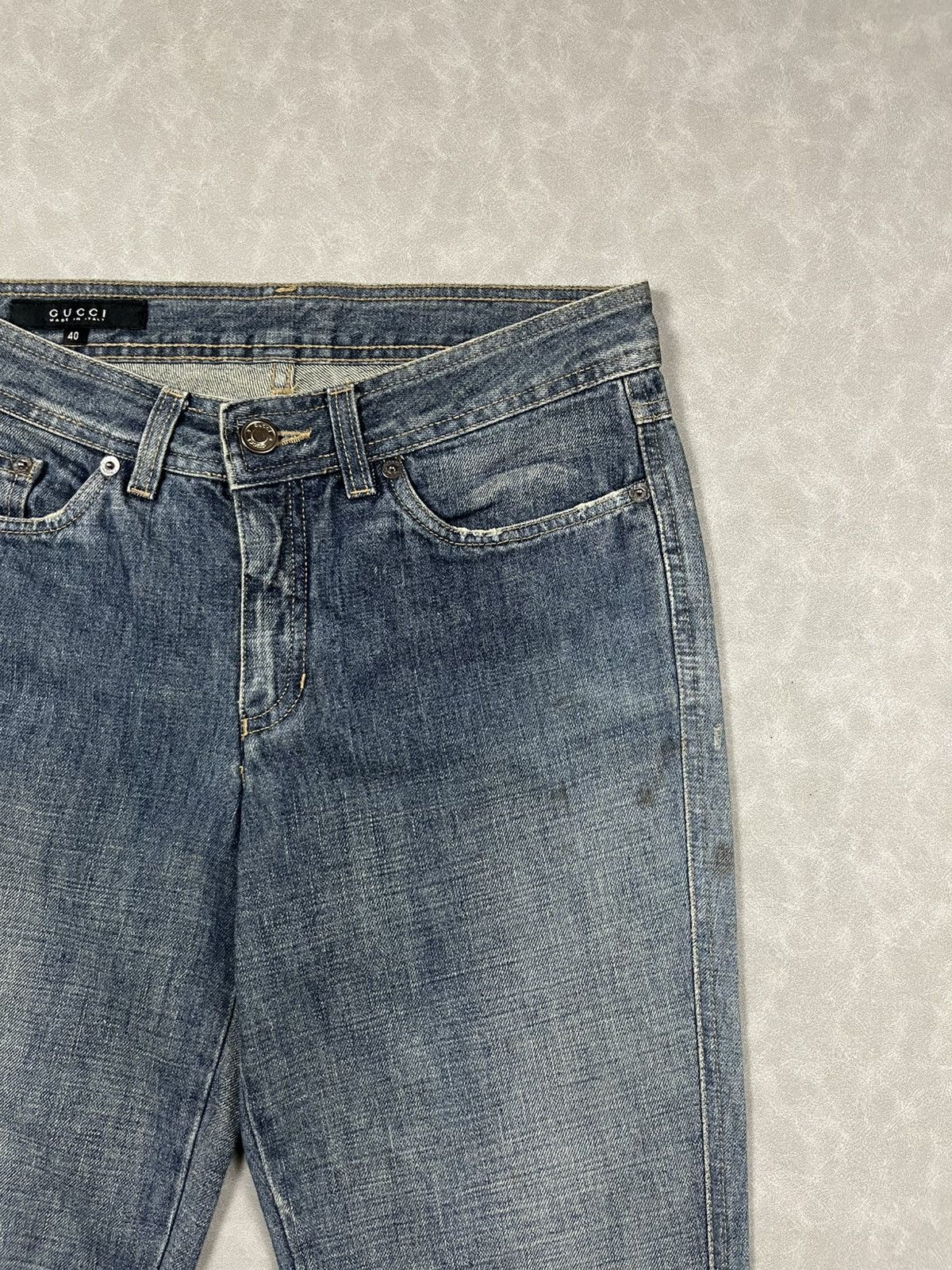 Gucci 90s Gucci denim pants Size 27" / US 4 / IT 40 - 10 Thumbnail