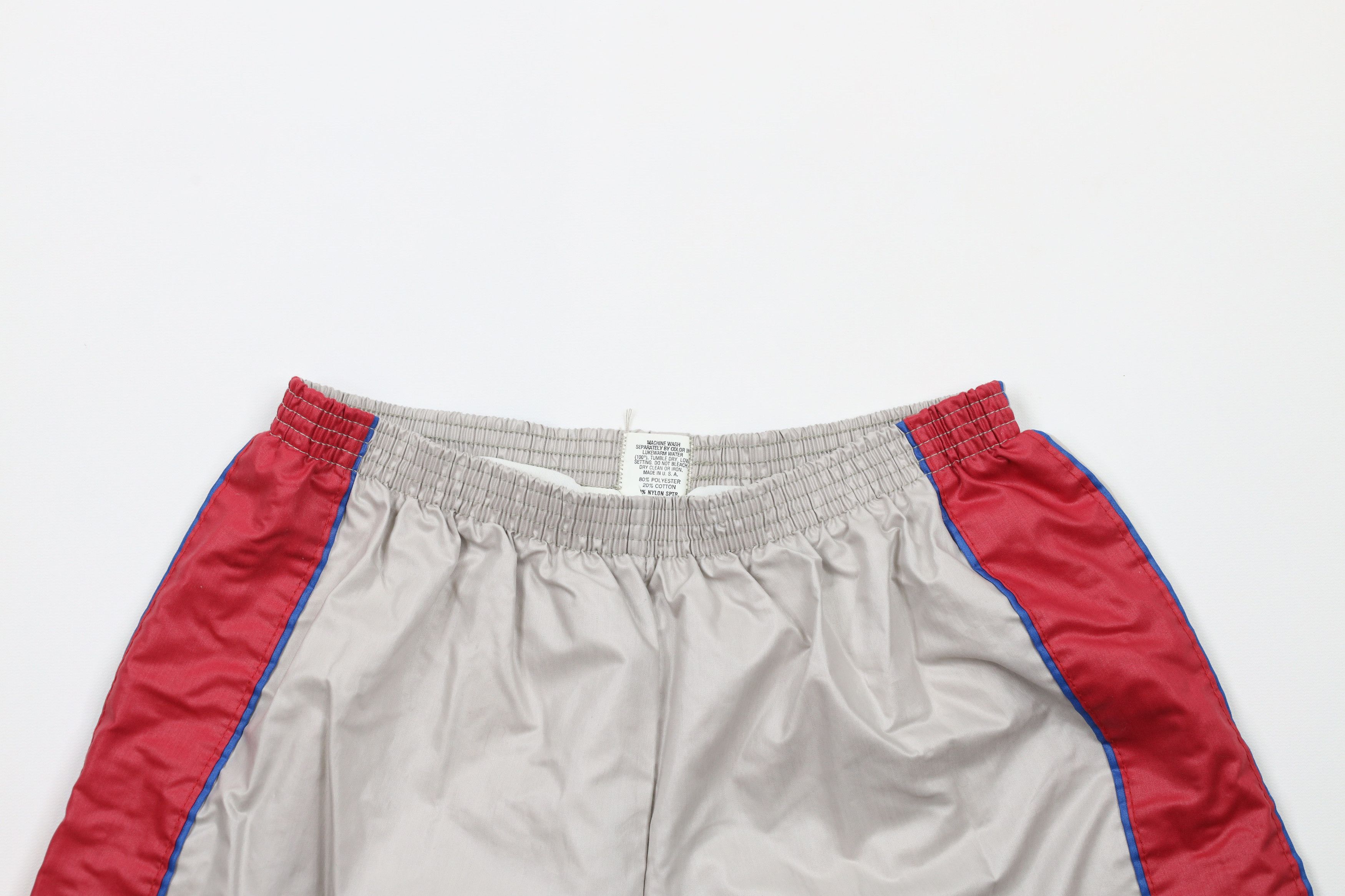 Vintage Vintage 70s Streetwear Block Lined Running Short Shorts USA Size US 32 / EU 48 - 2 Thumbnail