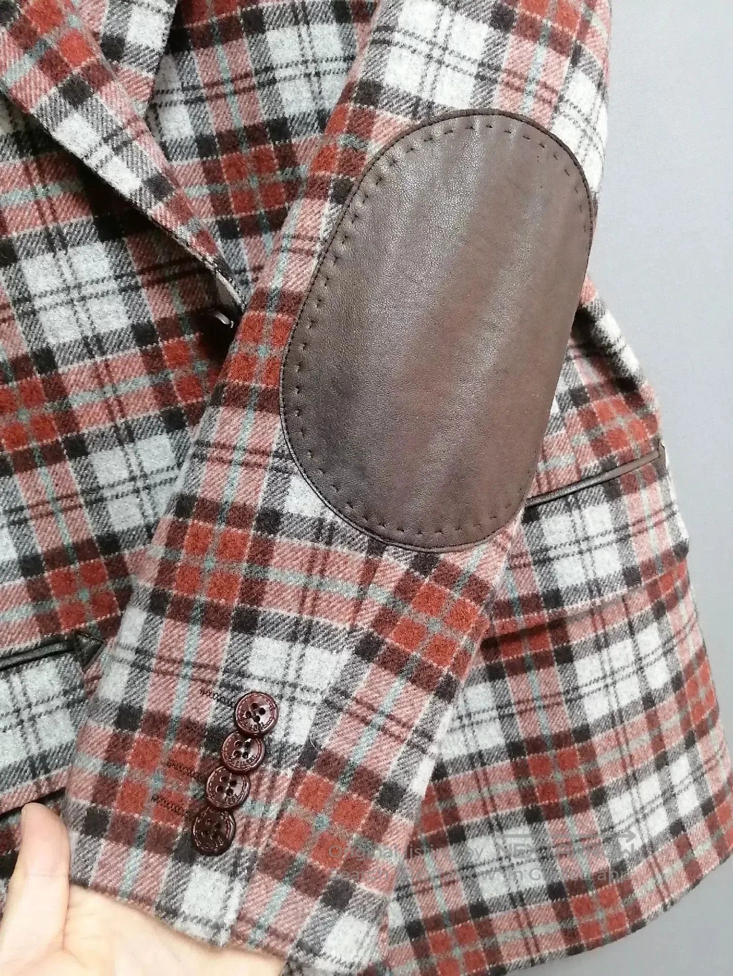 Pal Zileri Pal Zileri Men's Plaid Wool Blazer. Size US M / EU 48-50 / 2 - 4 Thumbnail