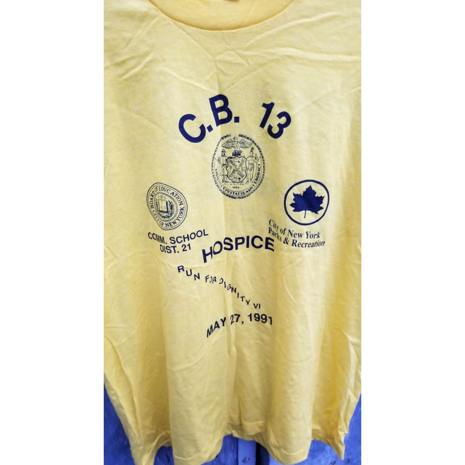 Vintage VINTAGE NEW YORK CITY HOSPICE RUN BROOKLYN PARKS AND RECREATION DRUGS SHIRT XL Size US XL / EU 56 / 4 - 2 Thumbnail