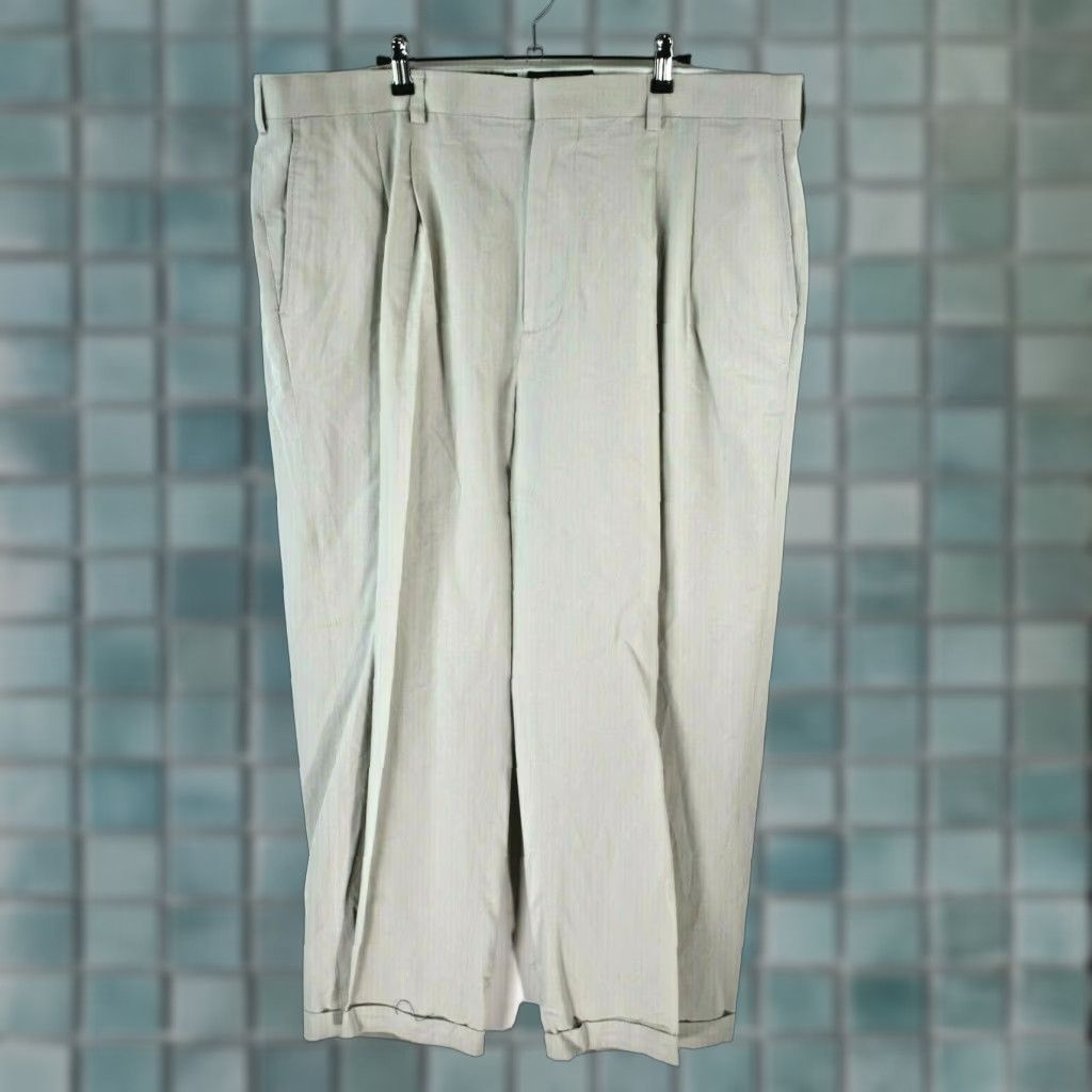 Vintage Oxford Golf Mens Pleated Zipper Dress Pants Tan 42X29 Regular Formal Pants Night? Size US 42 / EU 58 - 1 Thumbnail