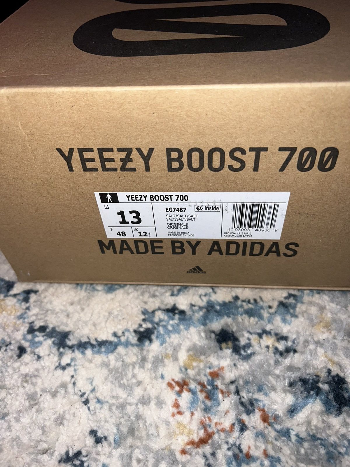 Adidas × Kanye West Yeezy Boost 700 Salt Size US 13 / EU 46 - 8 Thumbnail