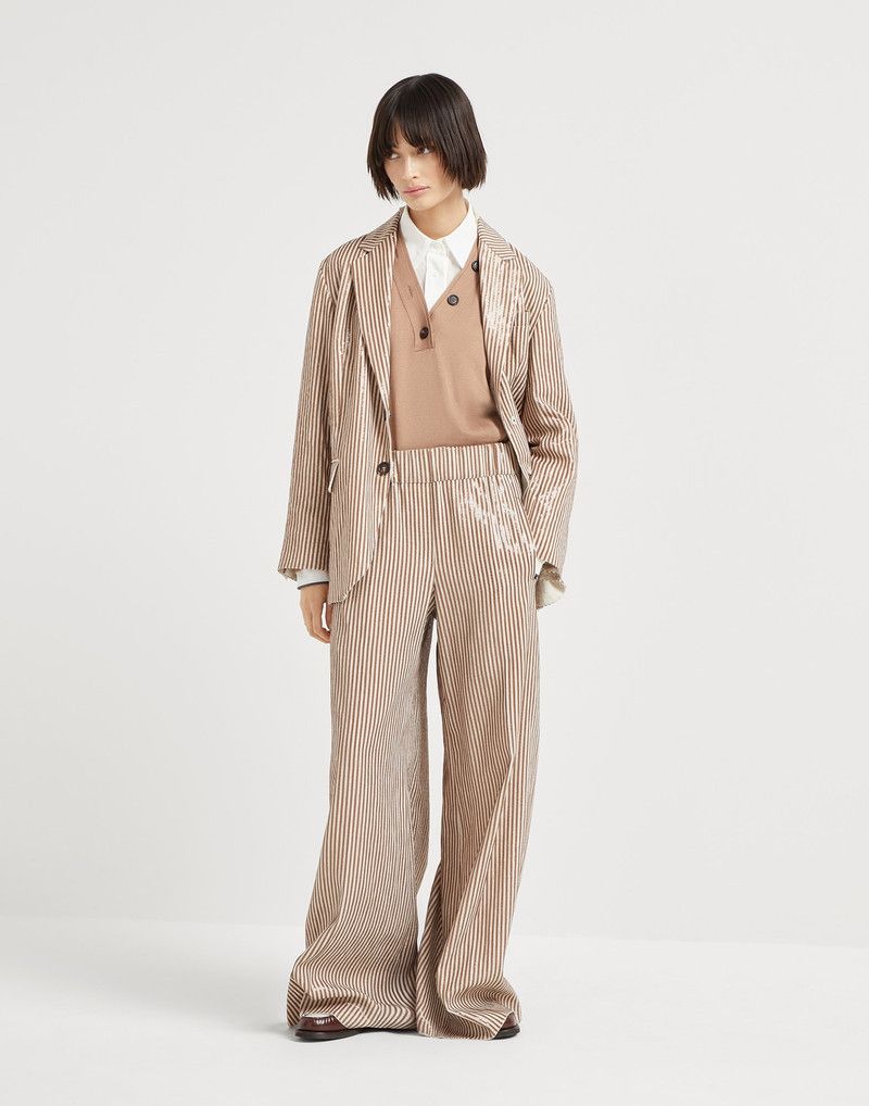 Brunello Cucinelli o1la1rc1a0326 Sweater With Buttons in Brown Size S / US 4 / IT 40 - 5 Thumbnail