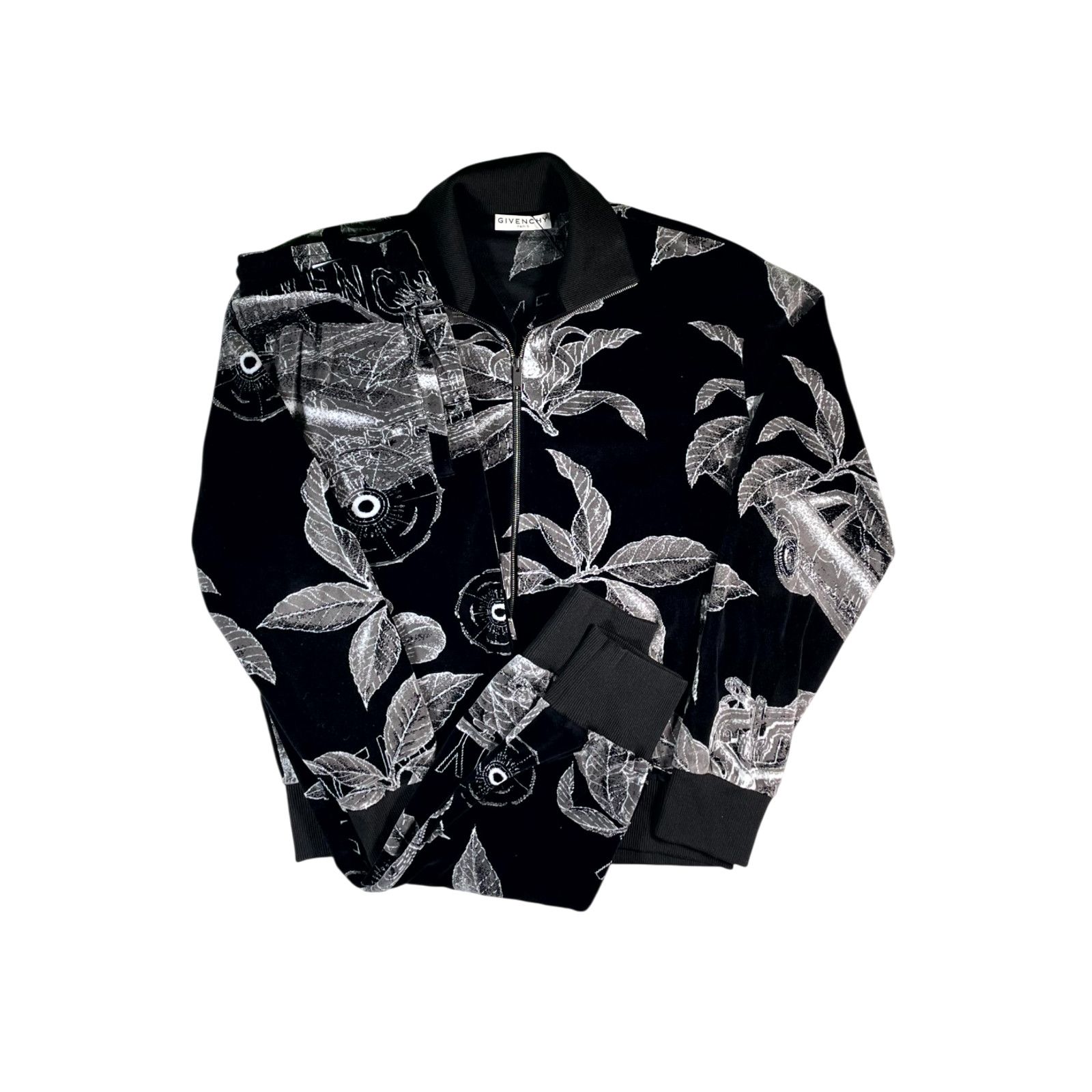 Givenchy Givenchy Velour All Over Black Tracksuit Size US L / EU 52-54 / 3 - 1 Thumbnail