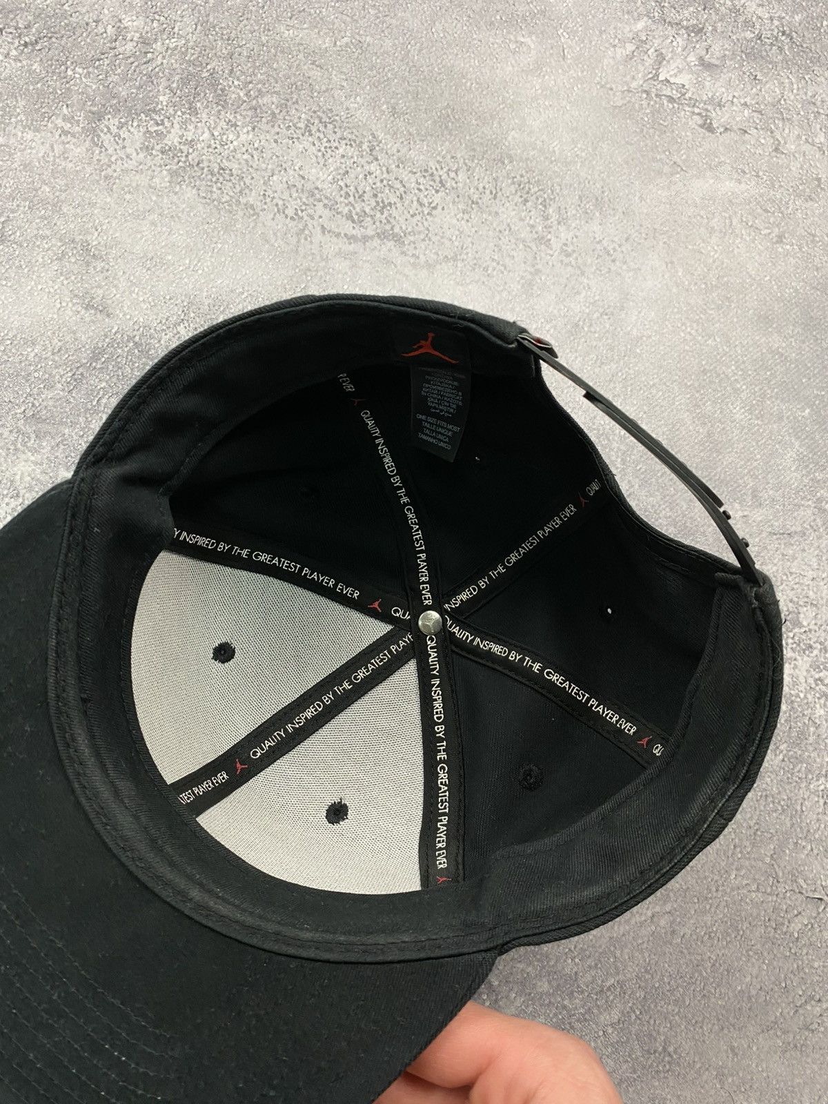 Jordan Brand Vintage Nike Jordan Cap snapback baseball y2k black hat Size ONE SIZE - 8 Thumbnail