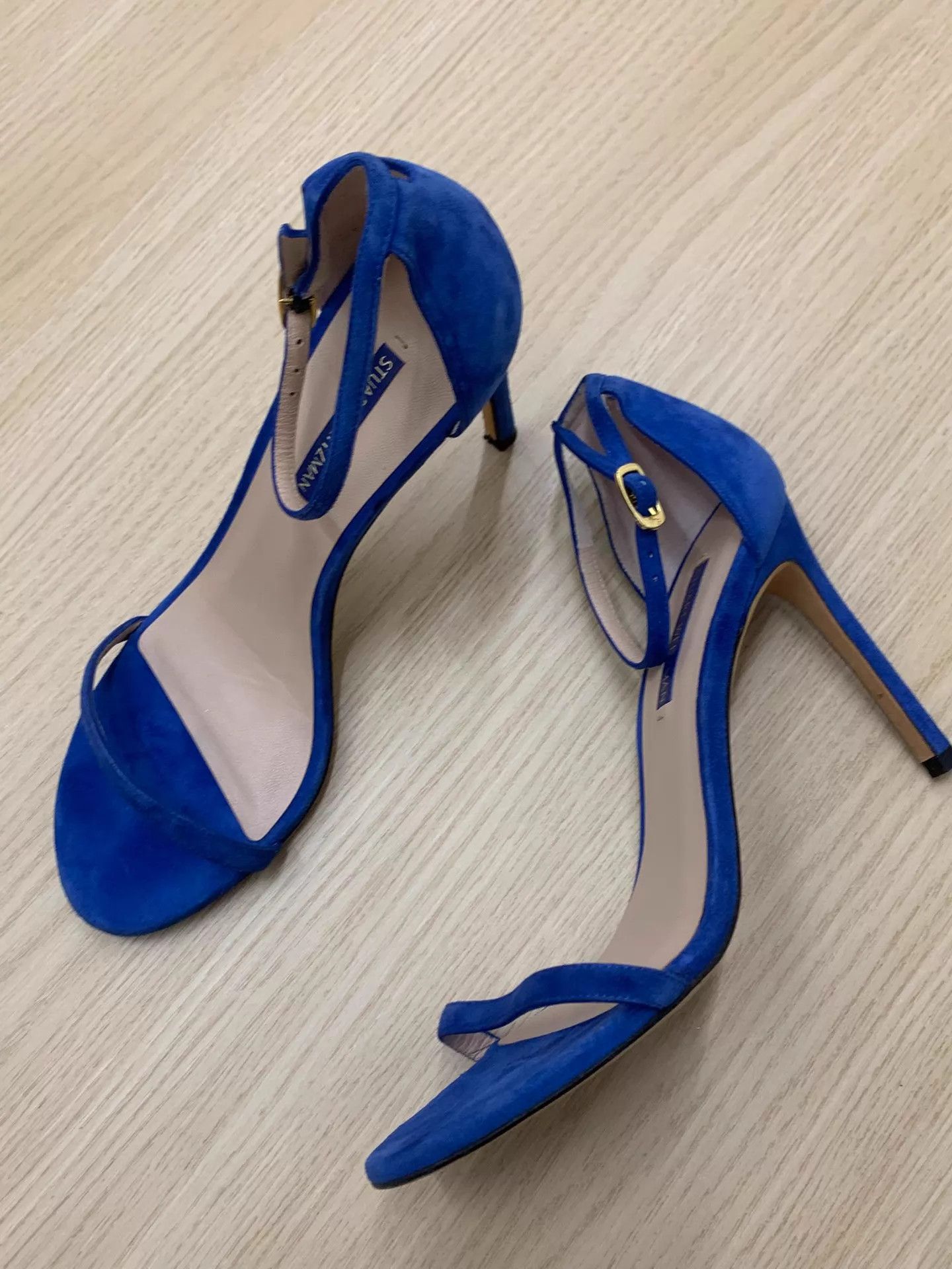 Stuart Weitzman SW Blue One-Strap High Heels 39 New Size US 8.5 / IT 38.5 - 2 Thumbnail