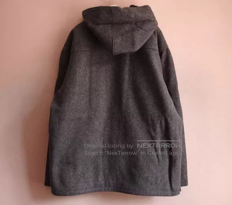 Schott Schott Loose dark gray hooded wool coat Size US L / EU 52-54 / 3 - 3 Thumbnail