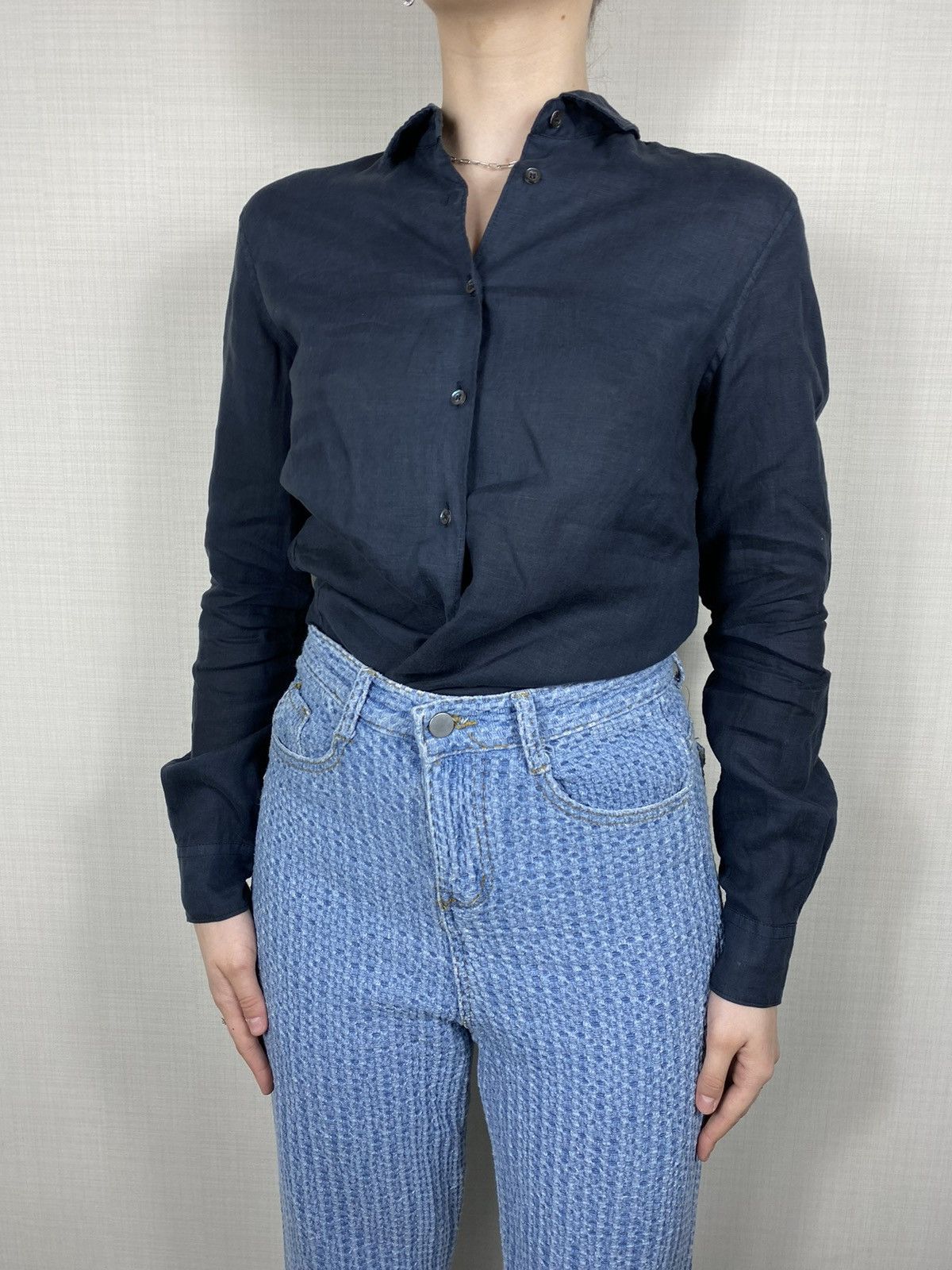 Aspesi × Vintage Aspesi Blouse Linen Shirt Size S / US 4 / IT 40 - 1 Thumbnail