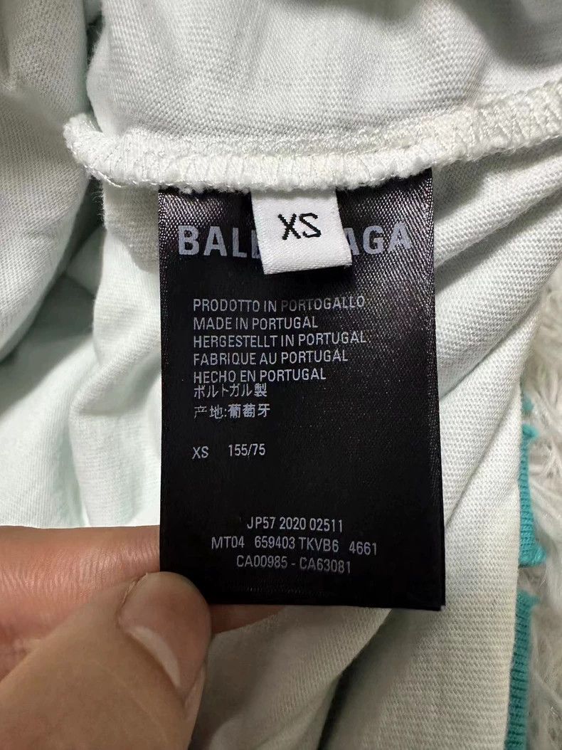Balenciaga Balenciaga Lake blue destroys double sweater hoodie Size US XS / EU 42 / 0 - 7 Thumbnail