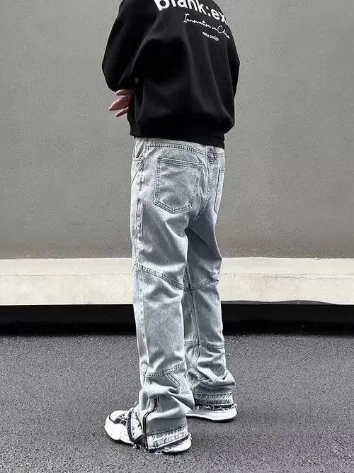 VIBE Street wash side zip bootcut jeans Size US 32 / EU 48 - 3 Thumbnail