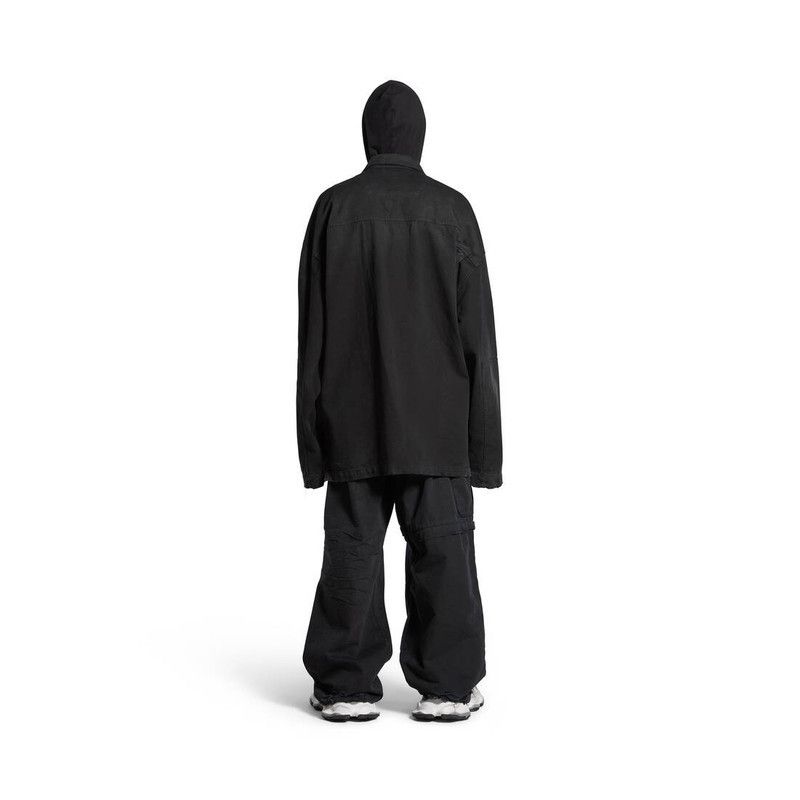 Balenciaga o1mt1gz0226 BB Corp Cargo Shirt Large Fit In Black Size US M / EU 48-50 / 2 - 4 Thumbnail