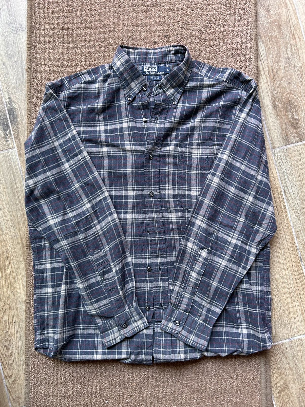 Polo Ralph Lauren Vintage Ralph Lauren Flannel Camicia Shirt 100% Cotton- 90s Size US L / EU 52-54 / 3 - 1 Thumbnail