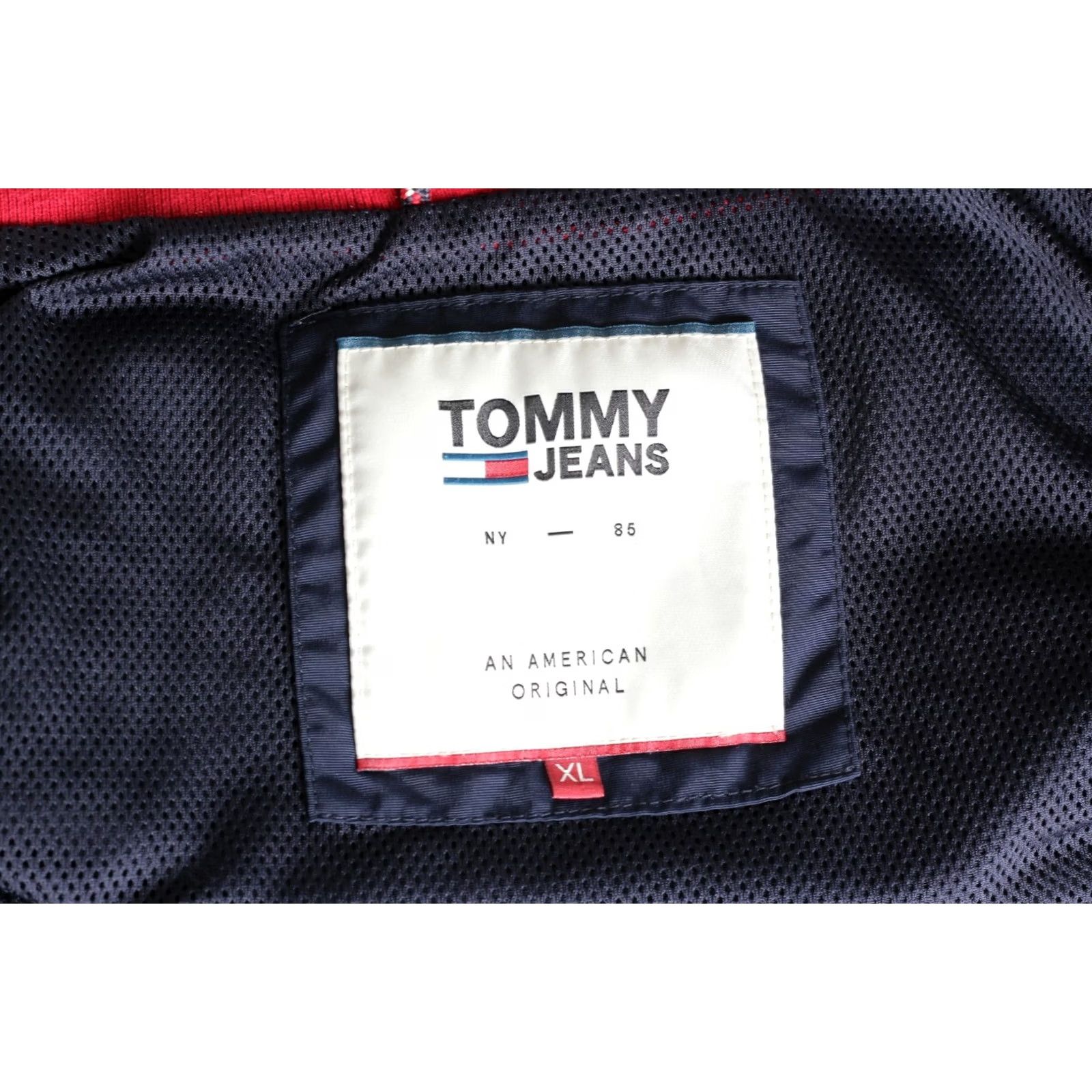 Tommy Hilfiger TOMMY HILFIGER JEANS Bomber Jacket Men XL Blue Canvas Regular Zip Jacket MJ6619 Size US 36 / EU 52 - 7 Thumbnail