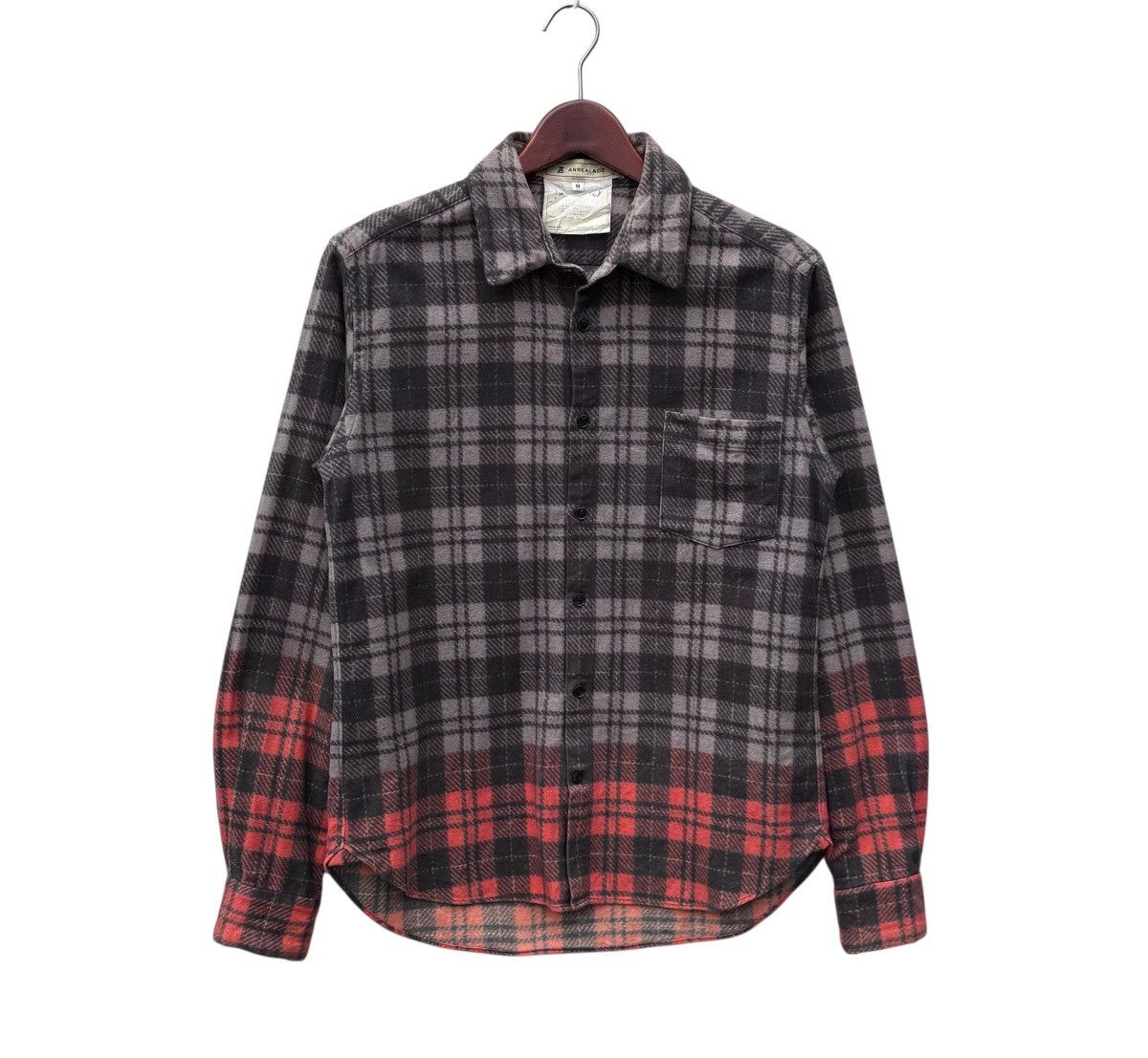 ANREALAGE Anrealage Check Flannel Shirt Size US S / EU 44-46 / 1 - 1 Thumbnail