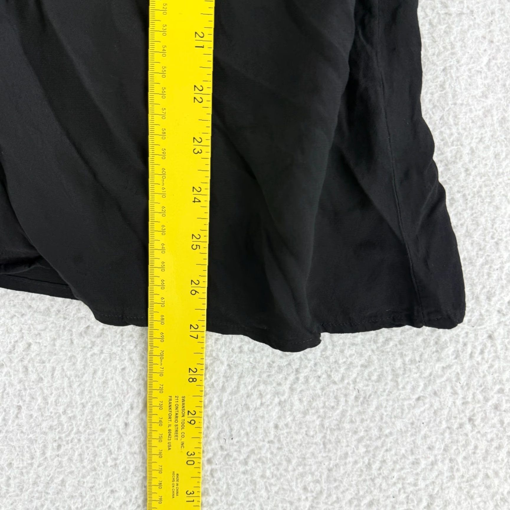 Vintage ModCloth Shirt Womens Large Black Long Sleeve Button Tie Neck Peasant Casual Blouse Size L / US 10 / IT 46 - 6 Thumbnail
