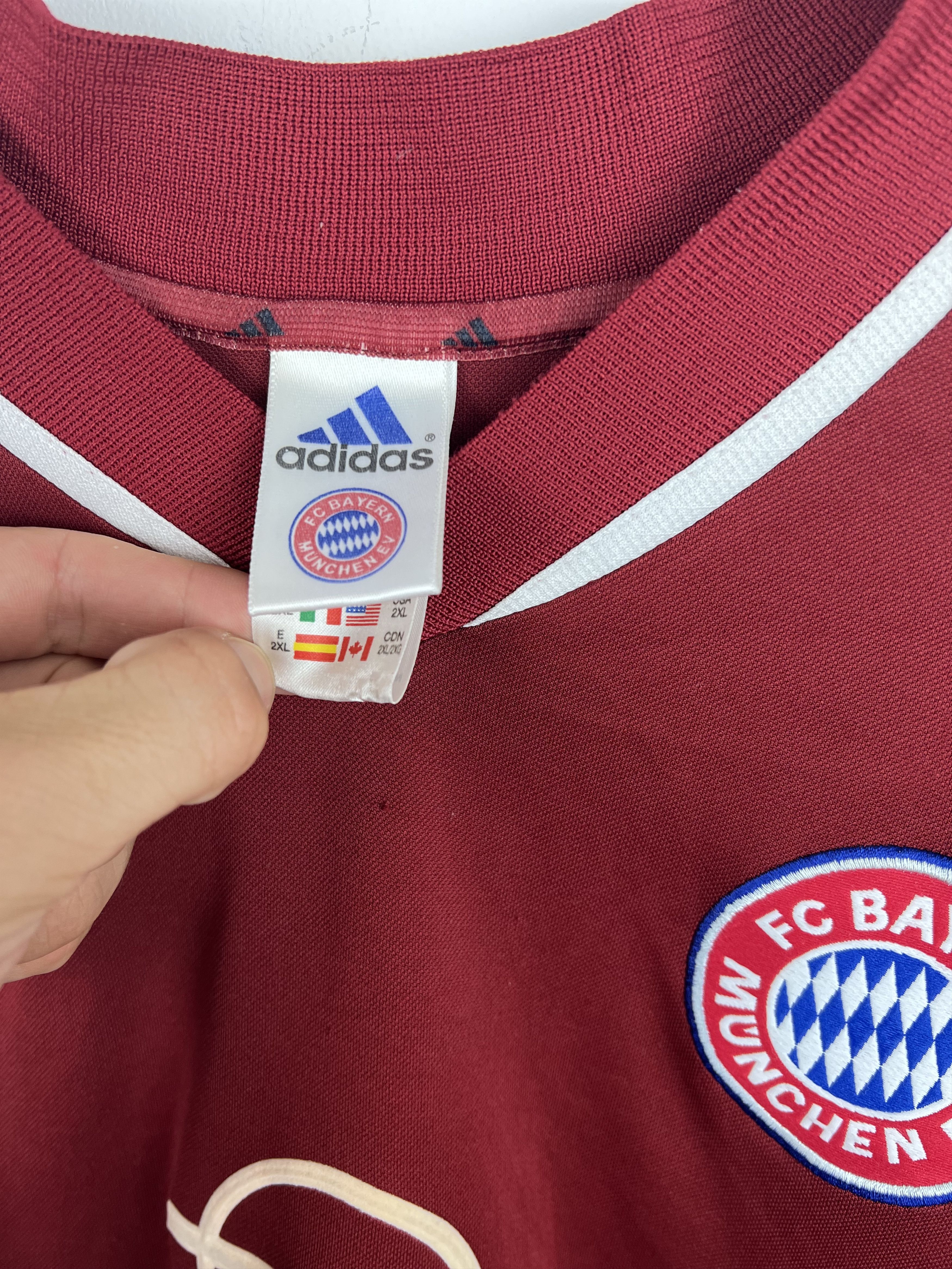 Adidas BAYERN MUNICH 2001/2002 HOME FOOTBALL Kit SHIRT Size US XXL / EU 58 / 5 - 10 Thumbnail