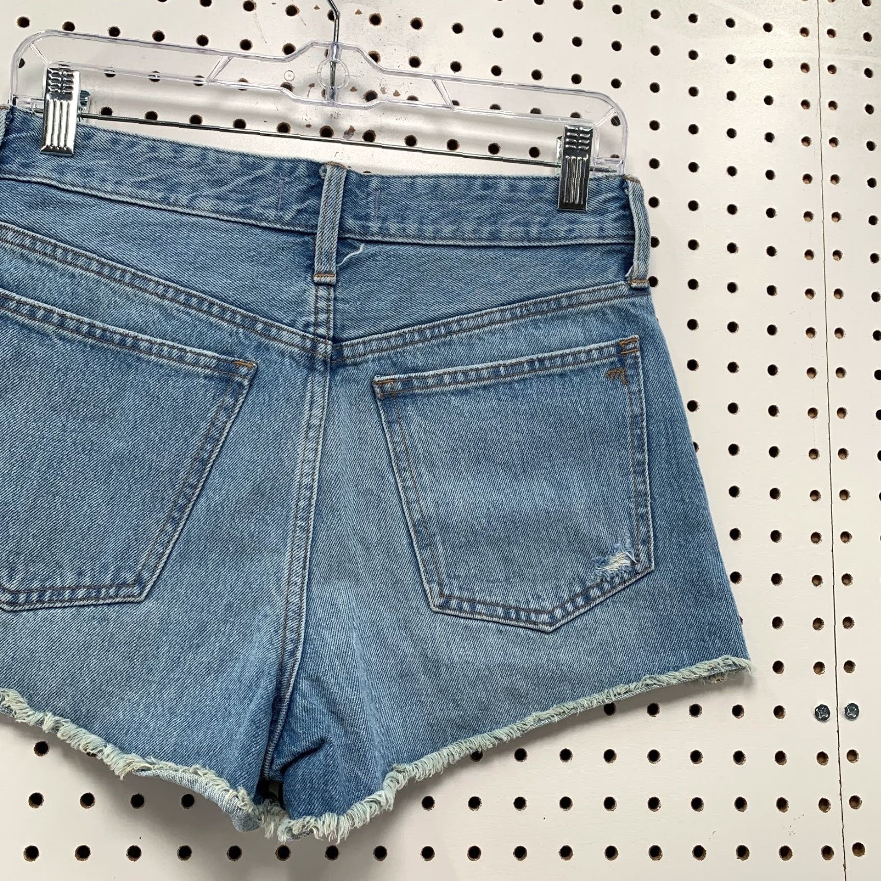 Madewell Madewell Denim Cut Off Shorts Womens 25 Blue Relaxed Fit Distressed 3 in Inseam 30x3 Rock Womens Size 42" / US 20 - 7 Thumbnail