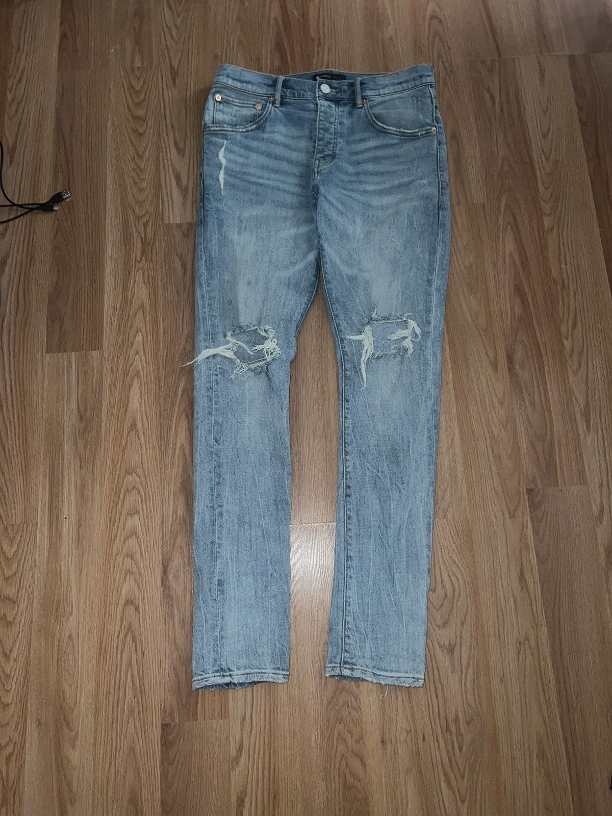 image of Purple Jeans in Blue, Men's (Size 31)