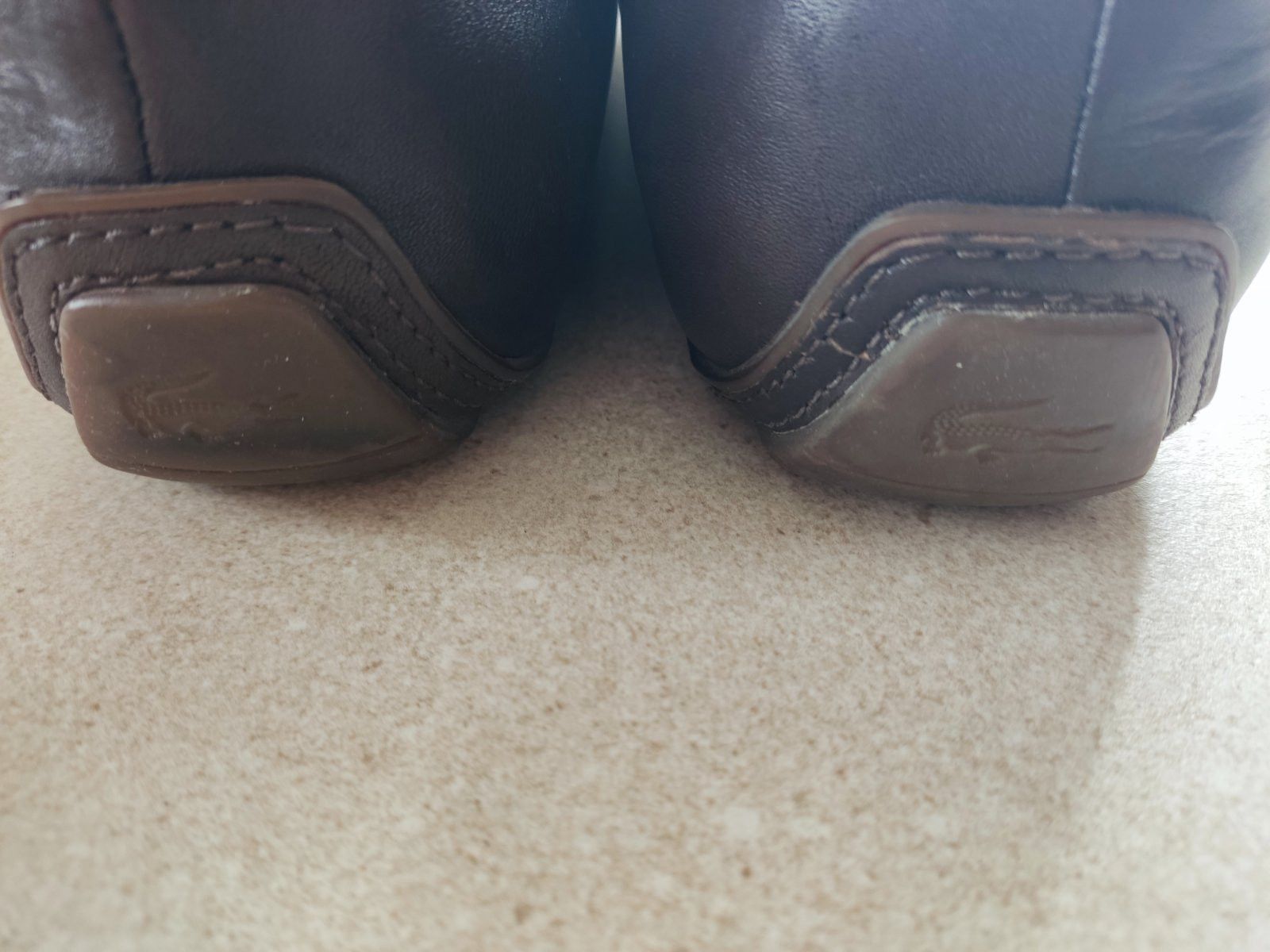 Lacoste Lacoste Brown Leather Loafers – Square Toe Size US 10 / EU 43 - 5 Thumbnail