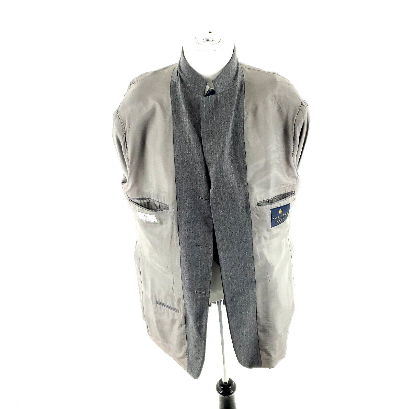 Savile Row Alexandre London Savile Row Wool 3 Button Suit Jacket 42R Gr Size 42R - 10 Thumbnail