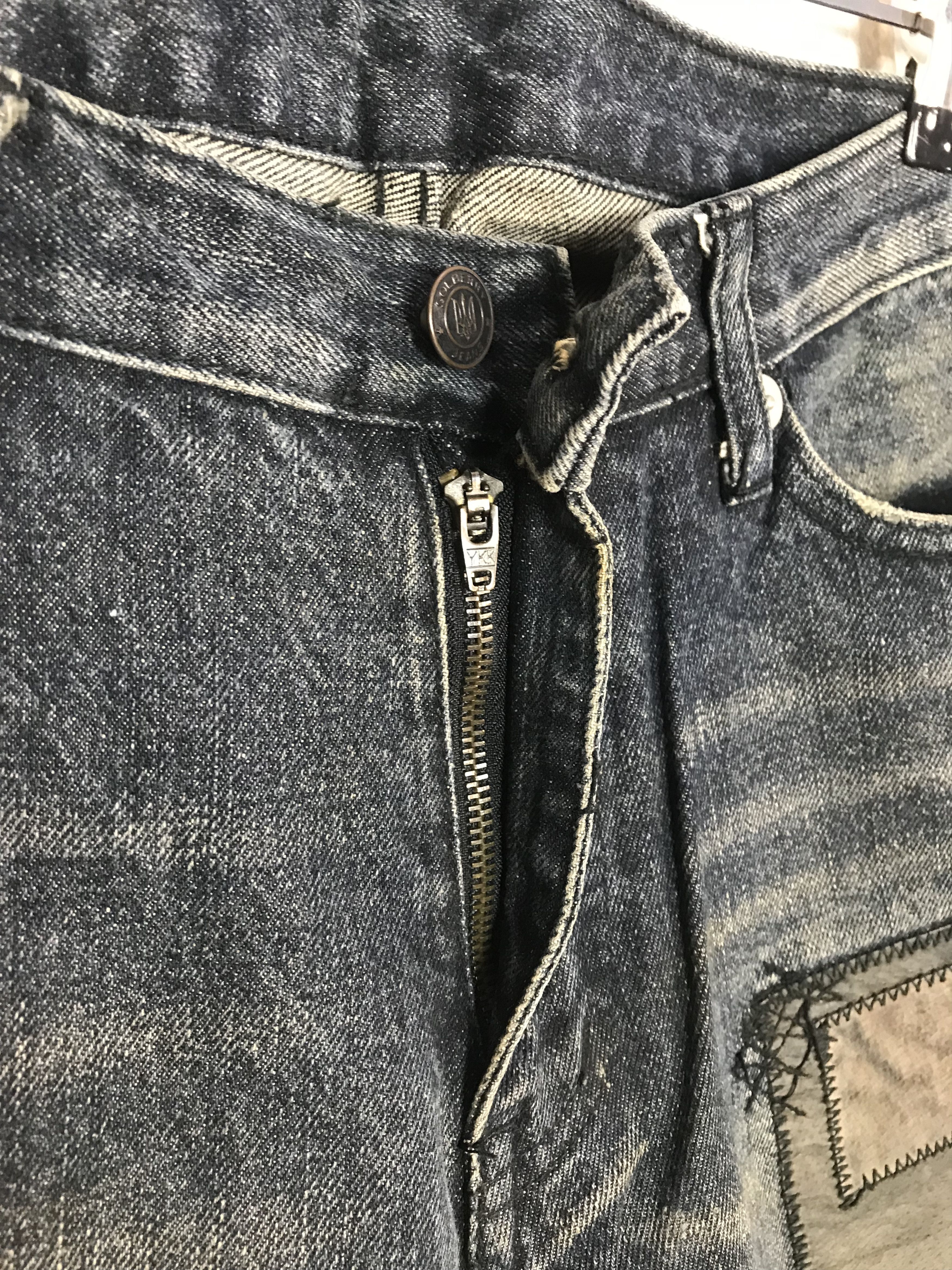Other Solberry Distressed Art Patchworks Indigo Denim Jeans Size US 32 / EU 48 - 8 Thumbnail