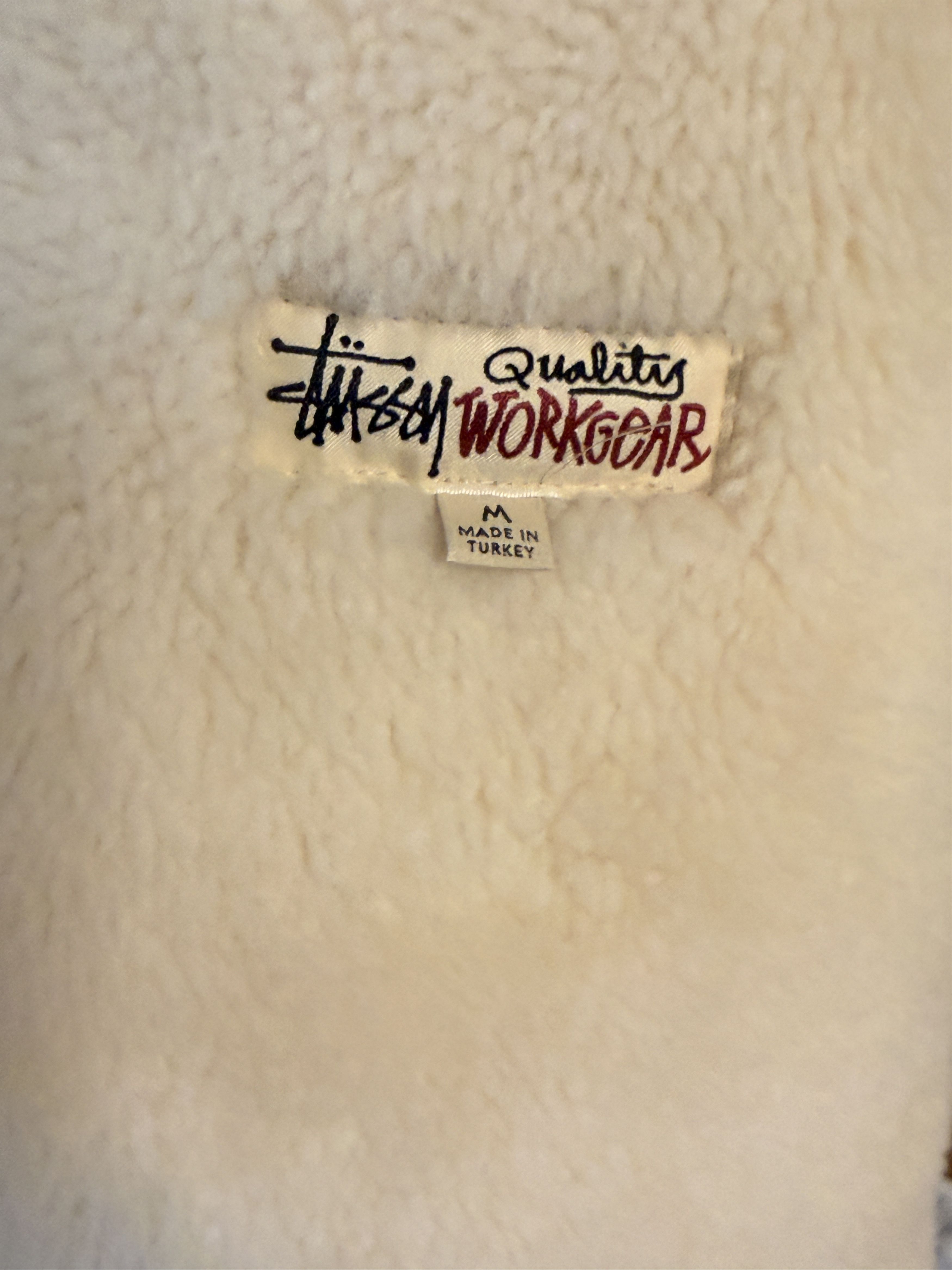 Stussy Shearling Hooded Jacket Tan Size US M / EU 48-50 / 2 - 4 Thumbnail
