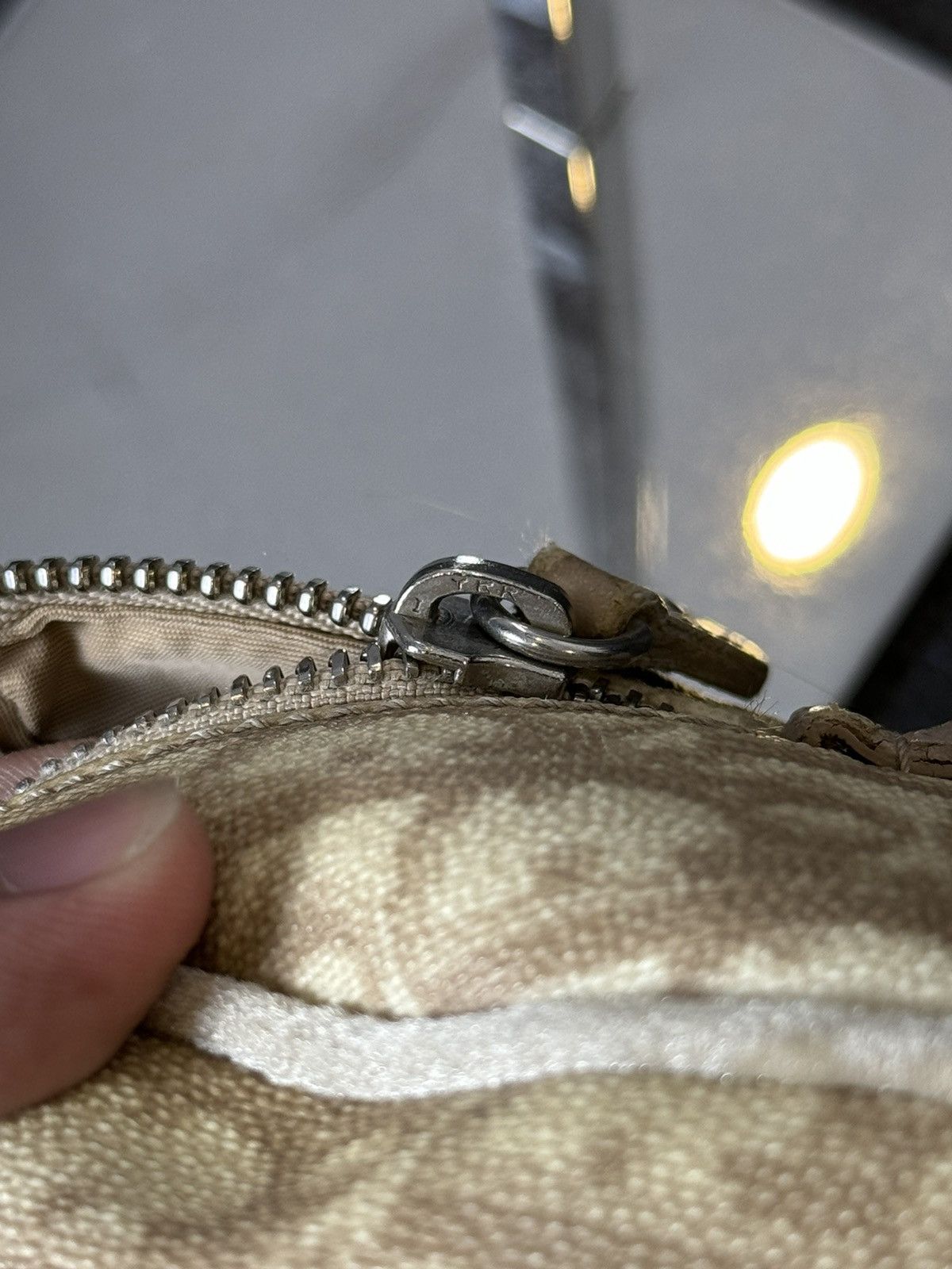 Dior Dior Brown Dior Oblique Romantique Canvas Handbag Beige Size ONE SIZE - 10 Thumbnail