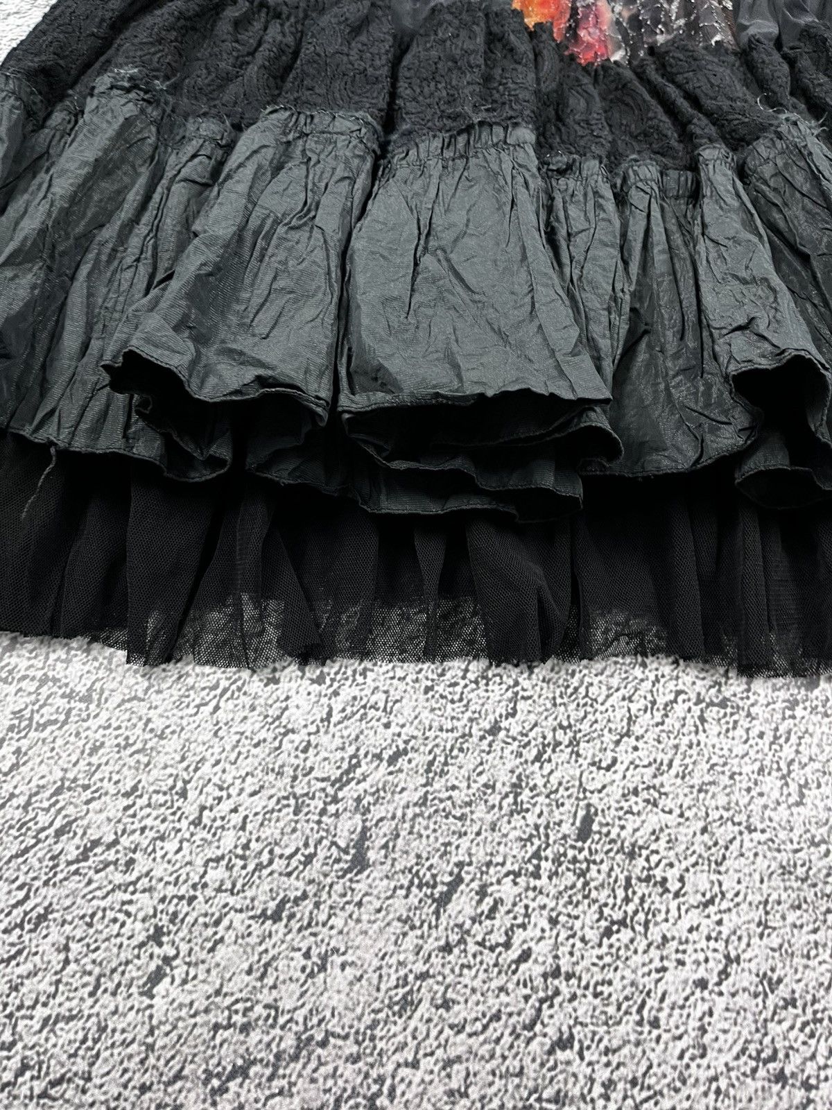 Japanese Brand Vintage 90s pleated mesh lush midi skirt retro style M Size 30" / US 8 / IT 44 - 4 Thumbnail