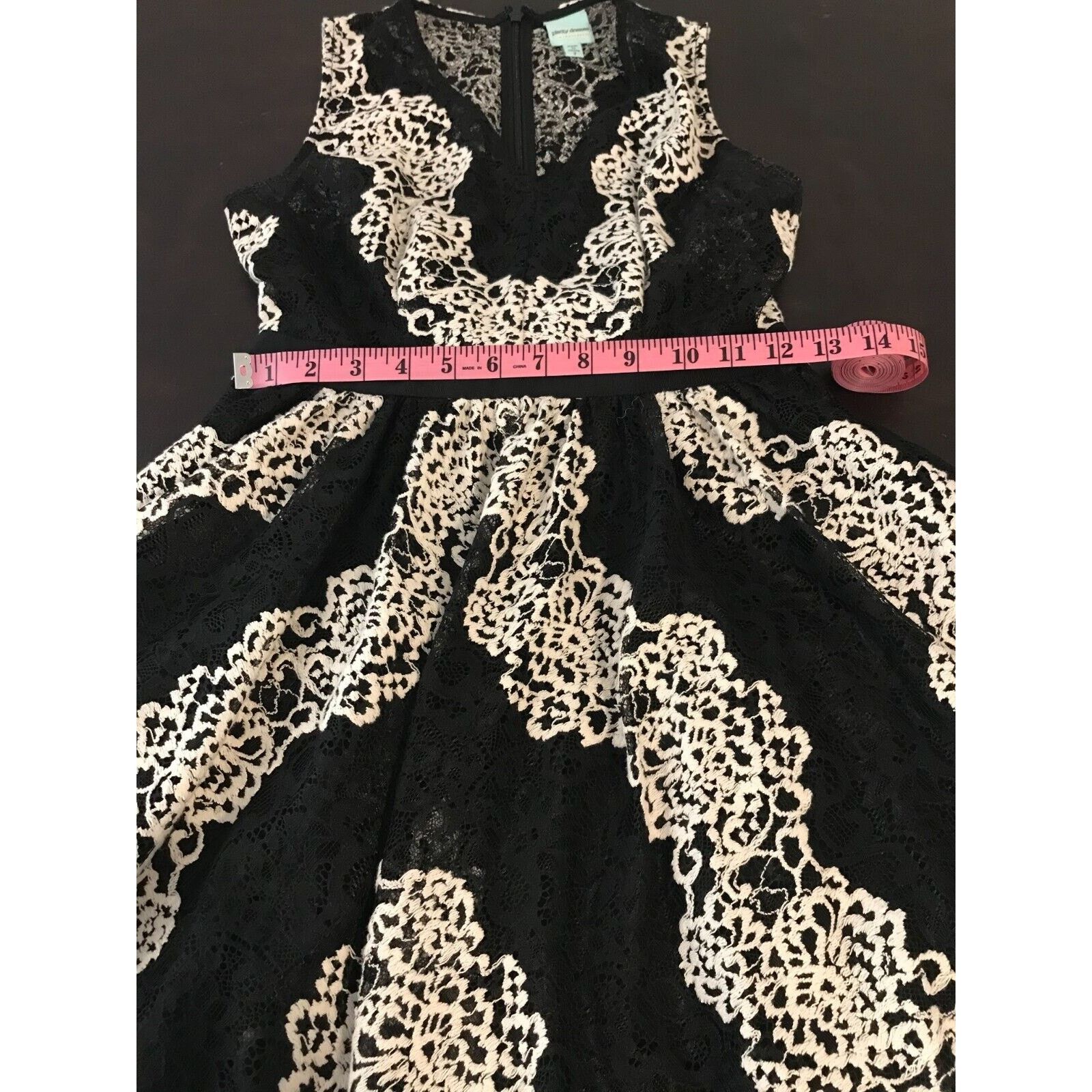 Anthropologie Plenty by Tracy Reese Black White Fit & Flare Dress Size XS / US 0-2 / IT 36-38 - 6 Thumbnail